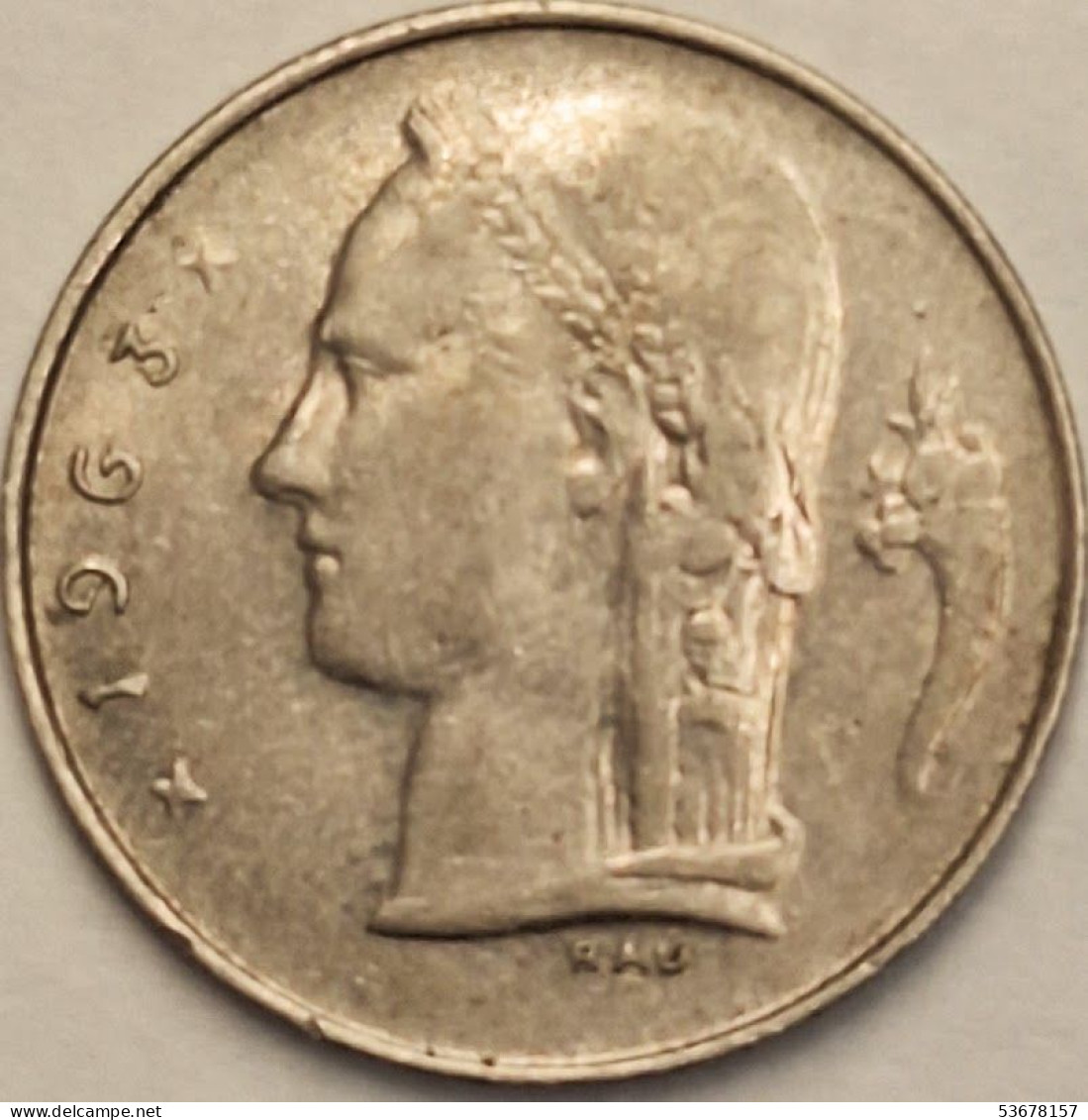 Belgium - Franc 1963, KM# 142.1 (#3112) - 1 Franc