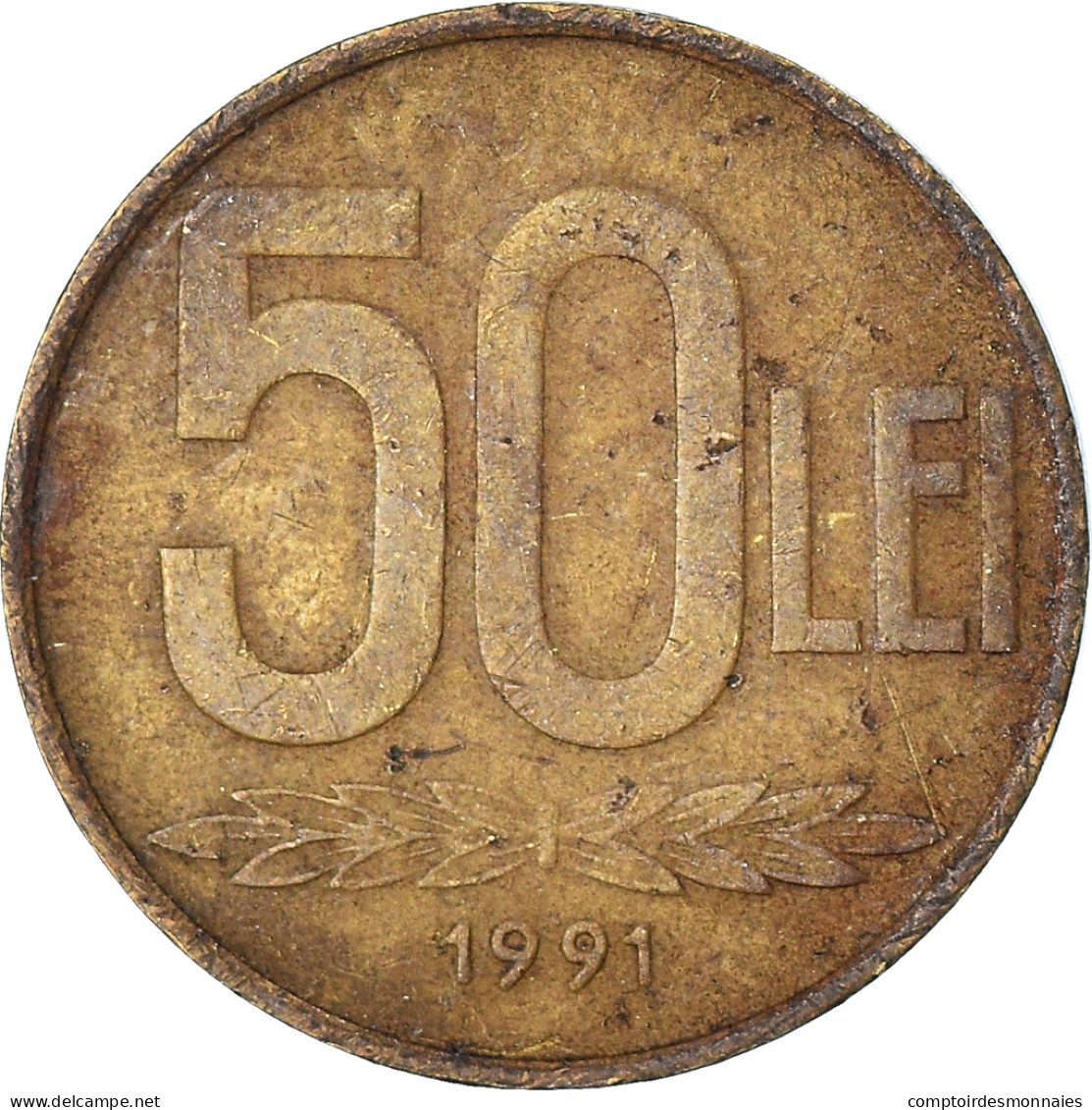 Monnaie, Roumanie, 50 Lei, 1991 - Rumania