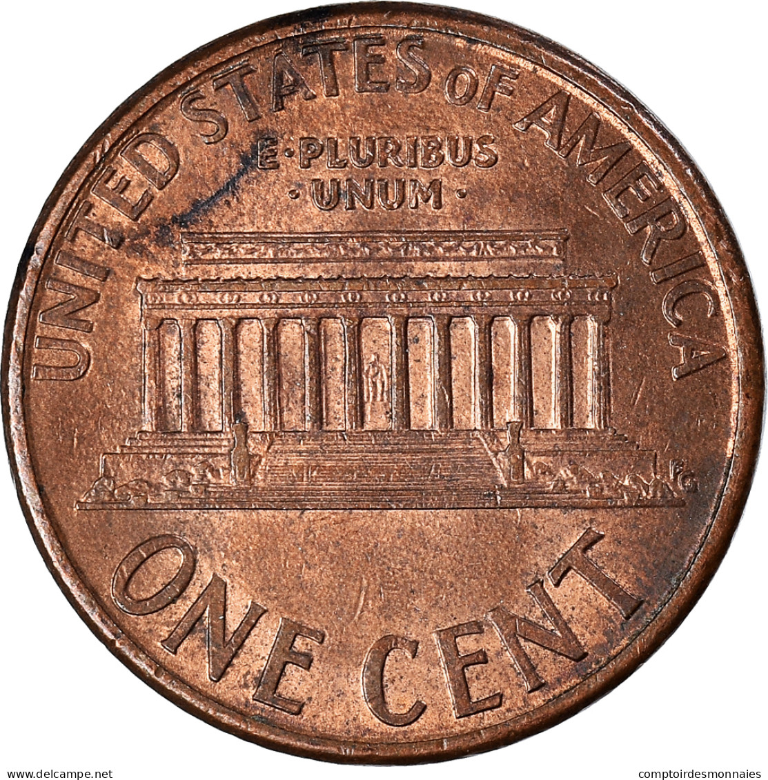 Monnaie, États-Unis, Cent, 1996 - 1959-…: Lincoln, Memorial Reverse