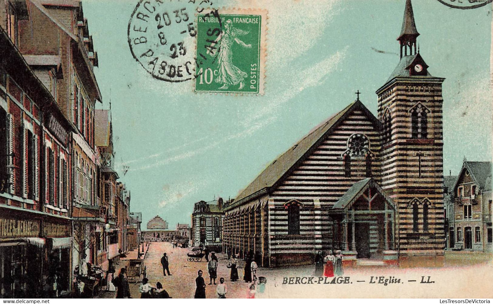 FRANCE - Berck Plage - L'Eglise - LL - Colorisé - Carte Postale Ancienne - Berck