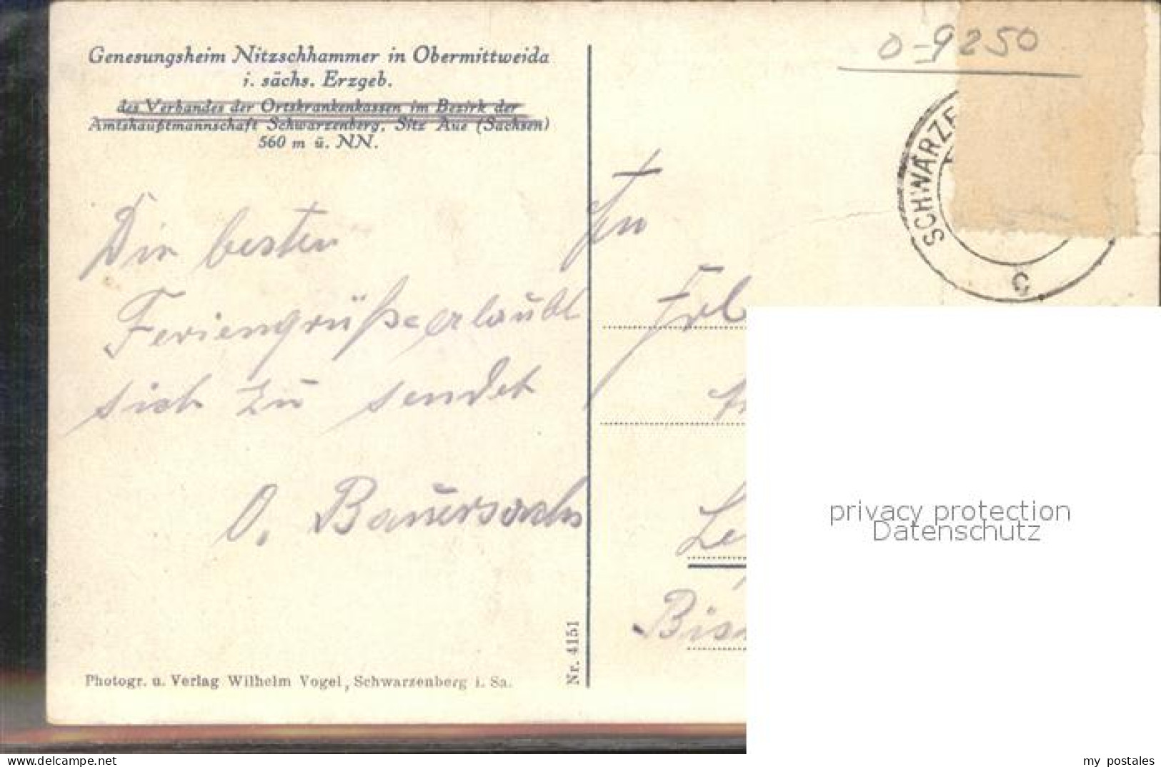 42277941 Obermittweida Genesungsheim Nitzschhammer  Obermittweida - Mittweida