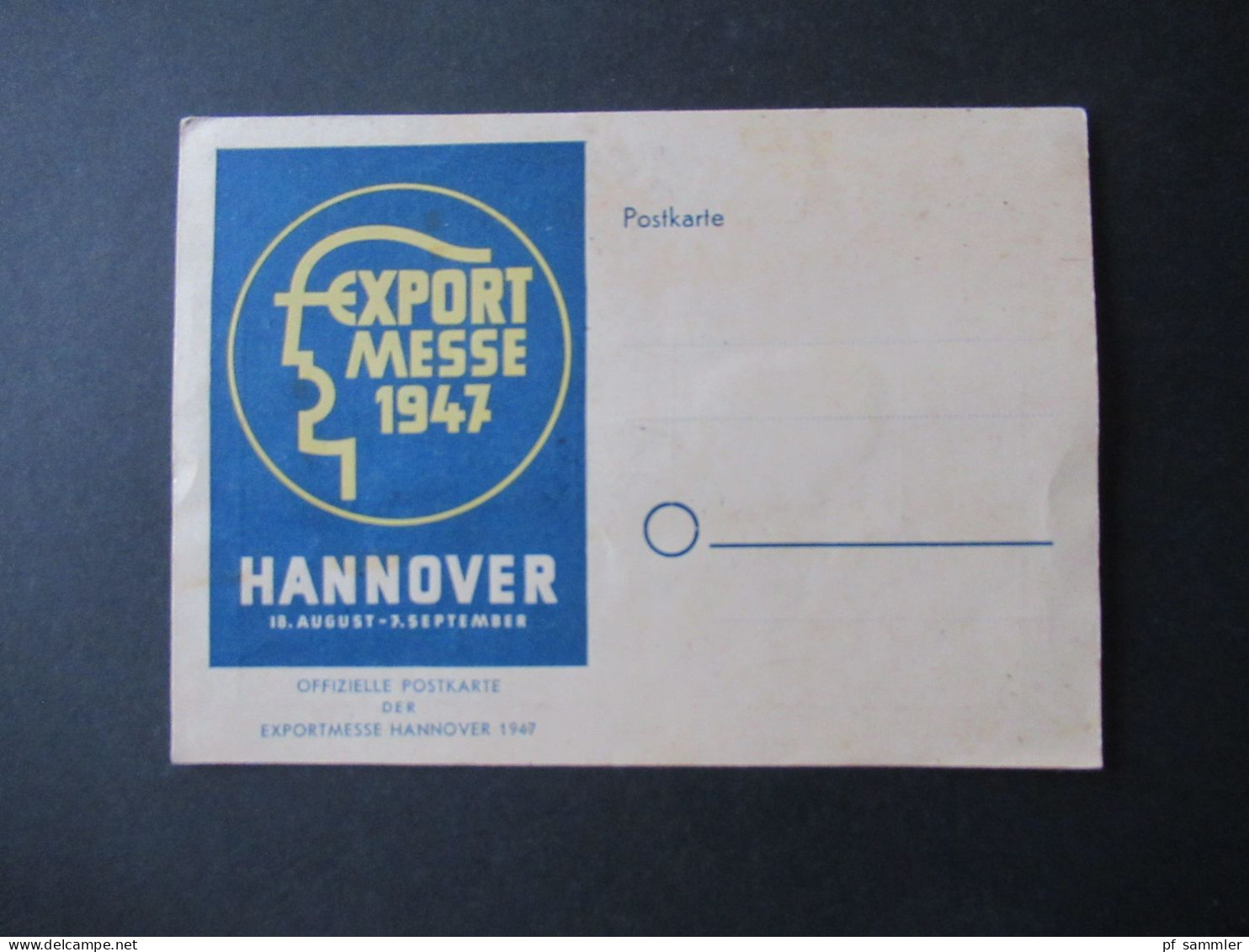 Kontrollrat 1948 Sonder PK Export Messe Hannover Nr.969 / 970 Sonderstempel Hannover D Exportmesse Offizielle PK - Storia Postale