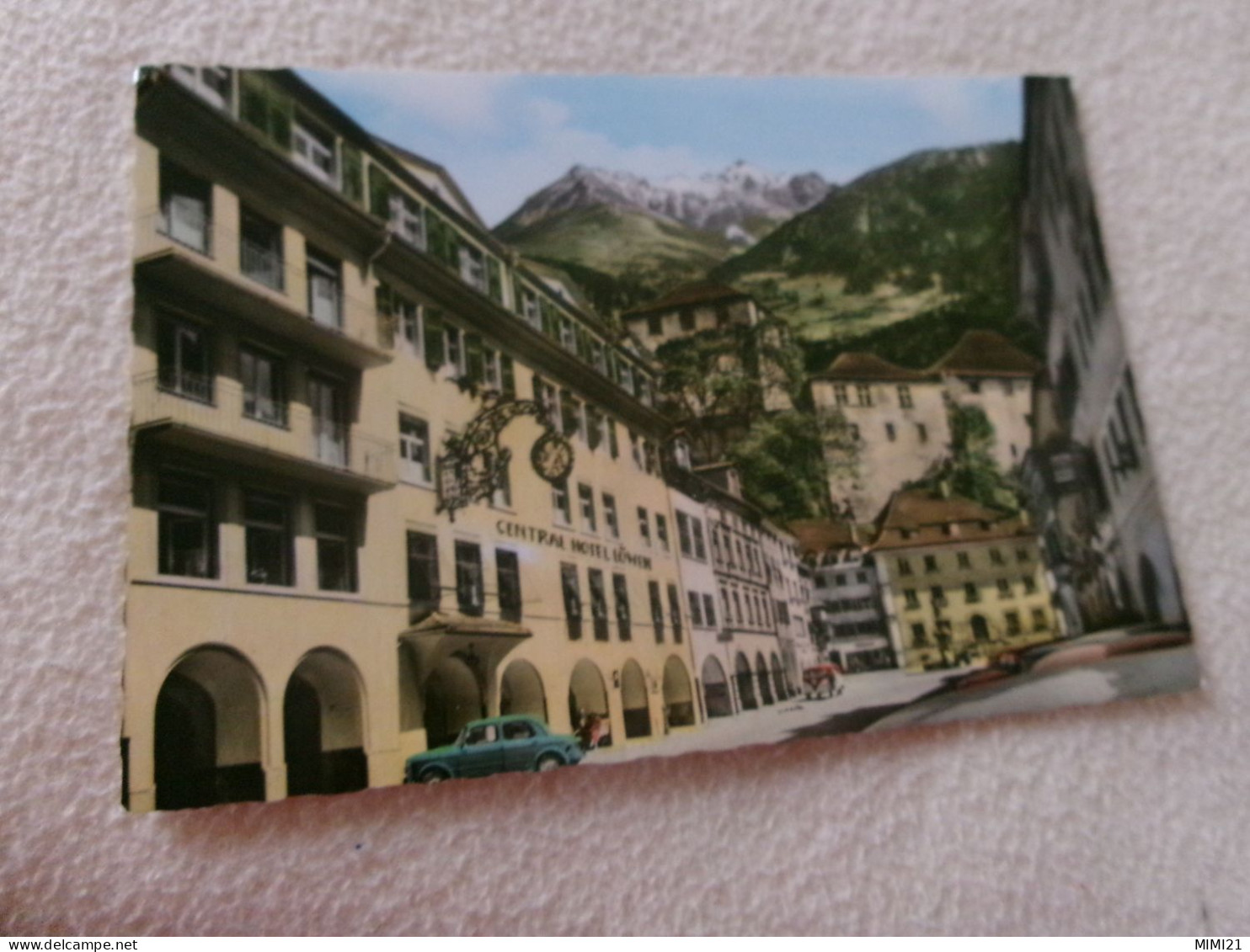 BELLE CARTE PUBLICITE ..."CENTRAL HOTEL LOWEN..." ... - Feldkirch