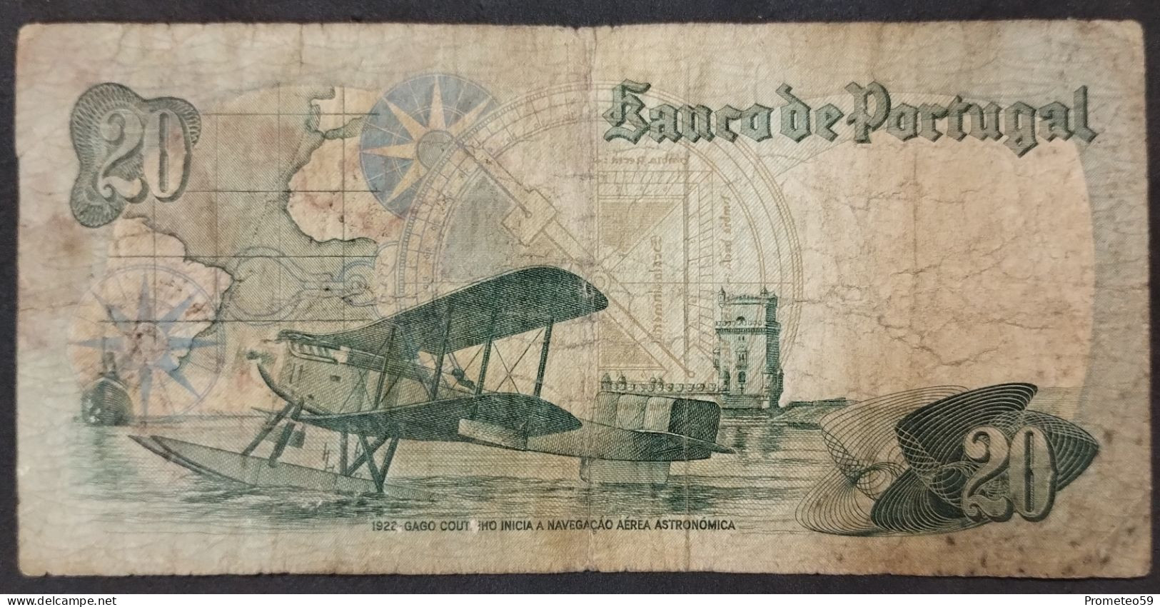 Portugal – Billete Banknote De 20 Escudos – 1978 - Portugal