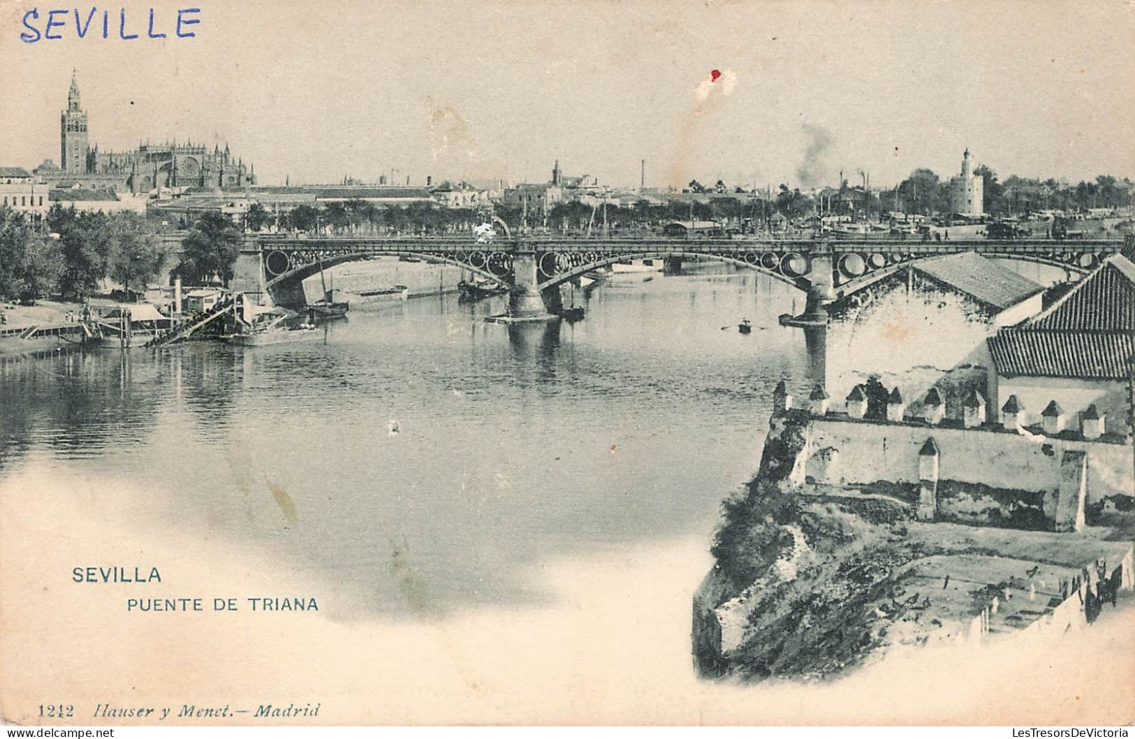ESPAGNE - Sevilla - Puente De Triana - Carte Postale Ancienne - Sevilla