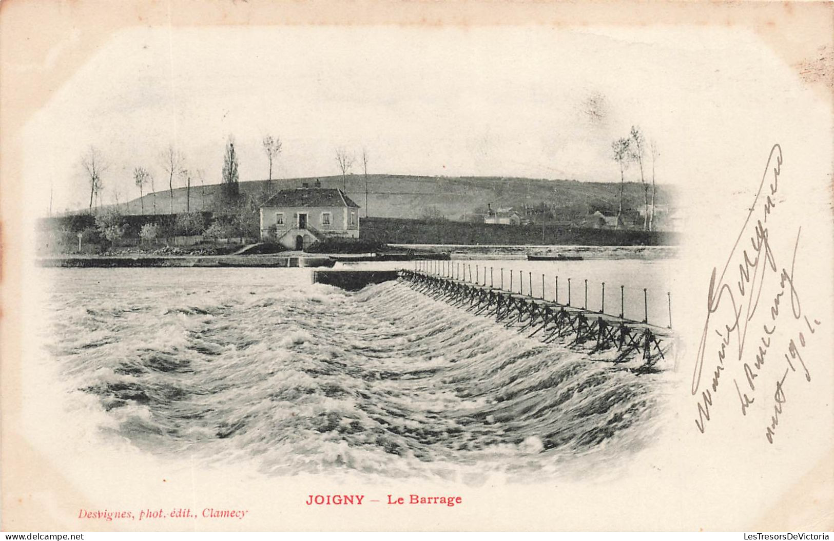 FRANCE - Joigny - Le Barrage - Desvignes - Carte Postale Ancienne - Joigny