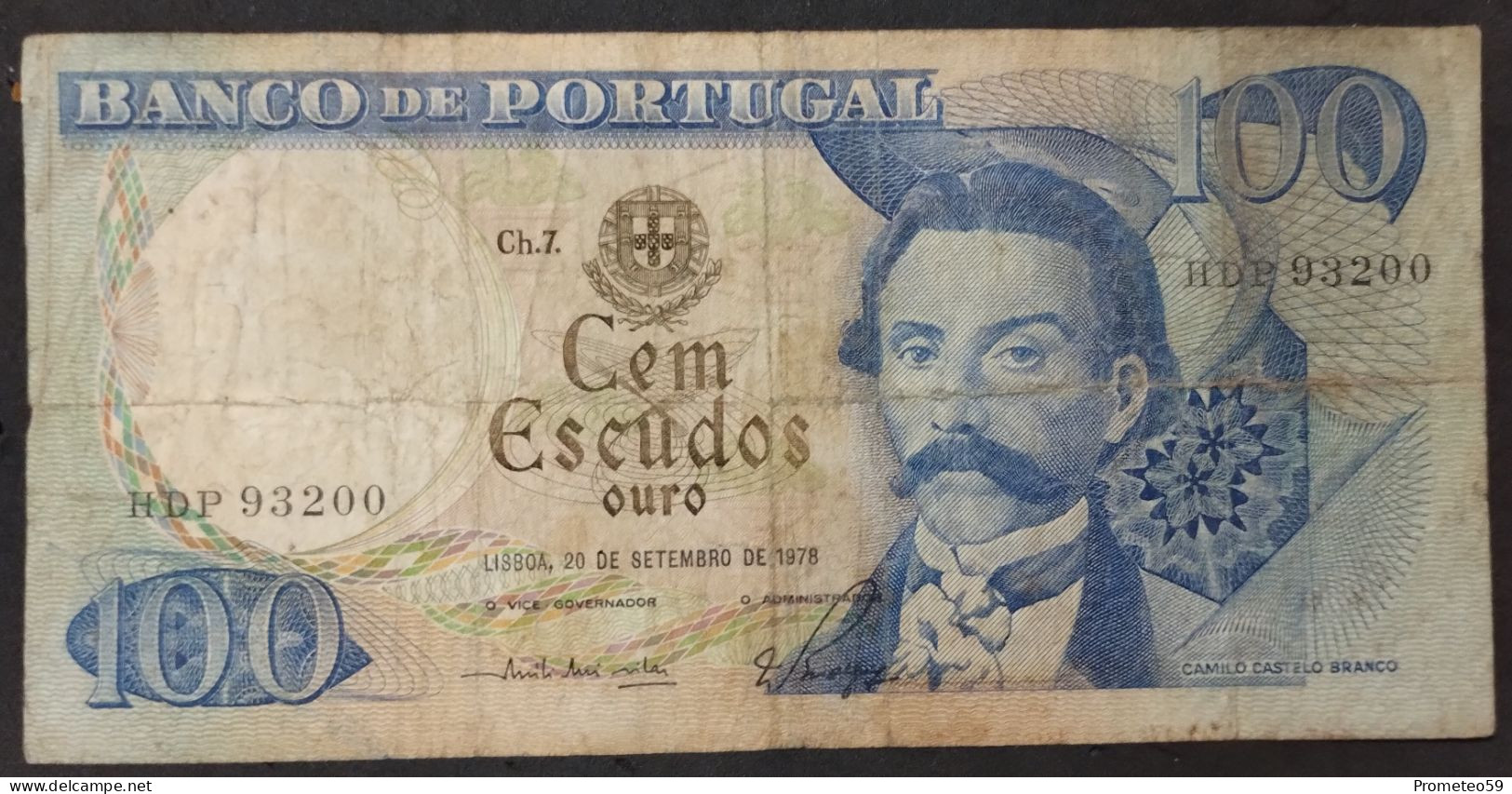 Portugal – Billete Banknote De 100 Escudos – 1978 - Portugal