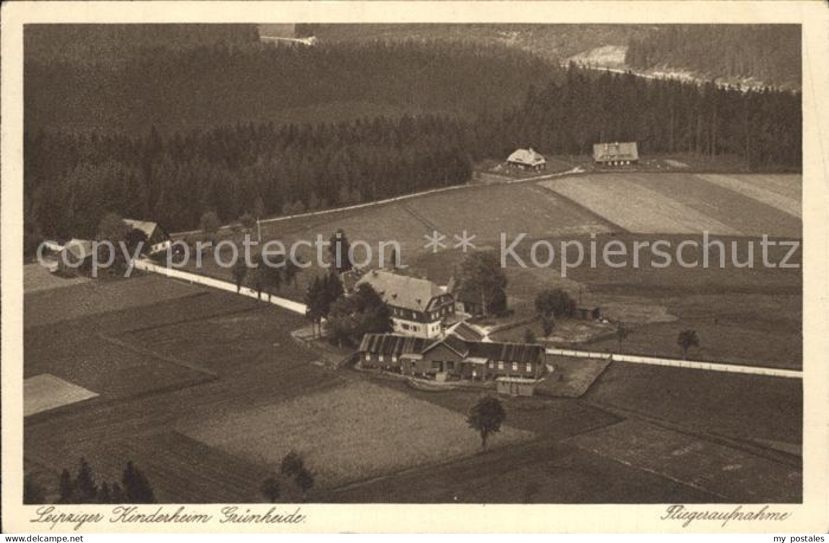 42265534 Gruenheide Vogtland Leipziger Kinderheim Fliegeraufnahme Gruenheide Vog - Auerbach (Vogtland)