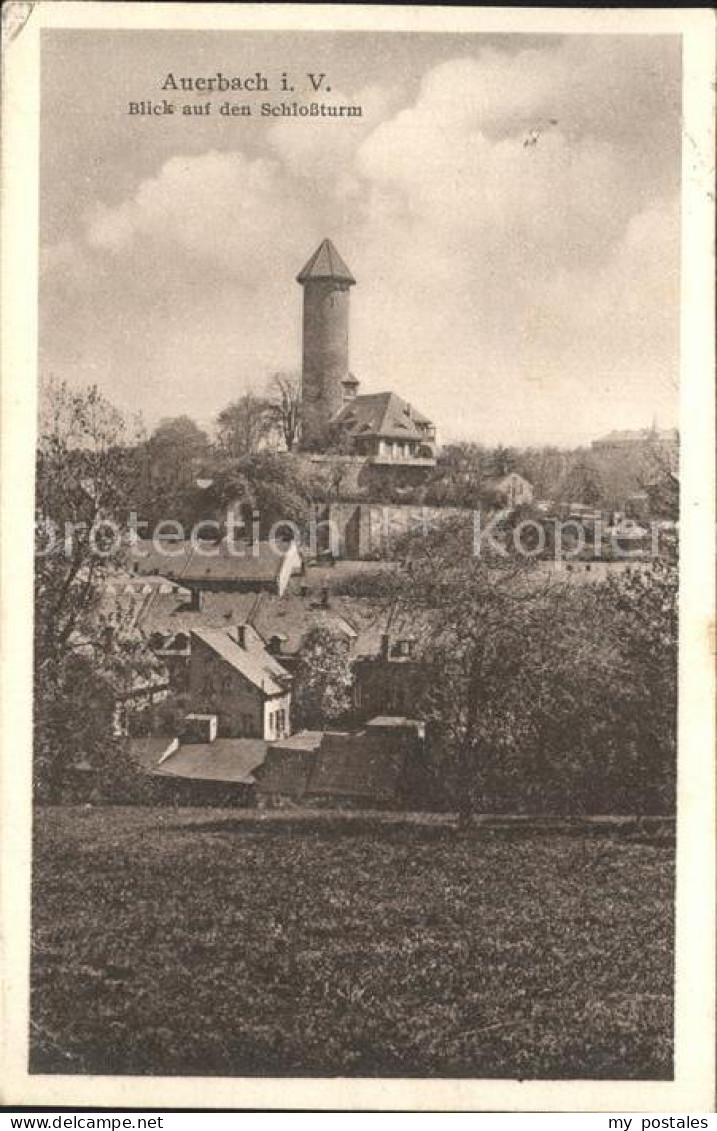 42265523 Auerbach Vogtland Blick Auf Den Schlossturm Auerbach Vogtland - Auerbach (Vogtland)