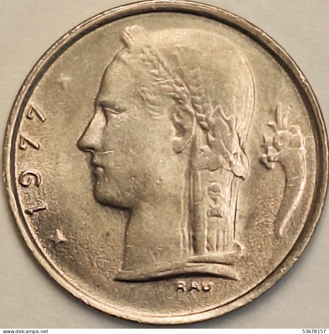 Belgium - Franc 1977, KM# 142.1 (#3121) - 1 Franc