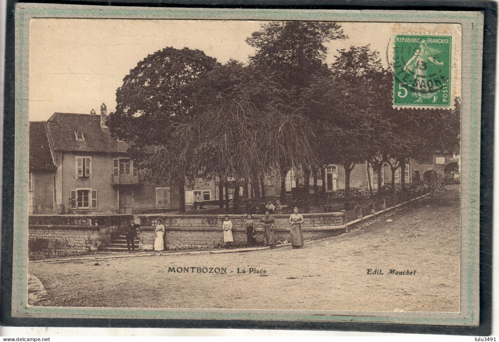 CPA - MONTBOZON (70) - Aspect De La Place En 1913 - Montbozon