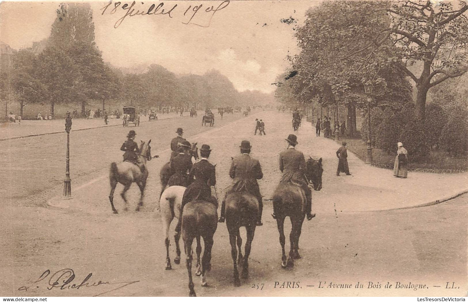 FRANCE - Paris - L'avenue Du Bois De Boulogne - LL - Carte Postale Ancienne - Sonstige & Ohne Zuordnung