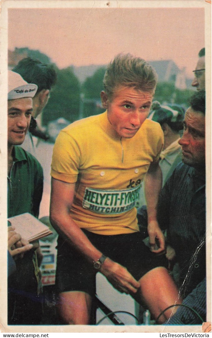 CÉLÉBRITÉS - Anquetil - Joseph Groussard - Cycliste - Carte Postale - Sonstige & Ohne Zuordnung