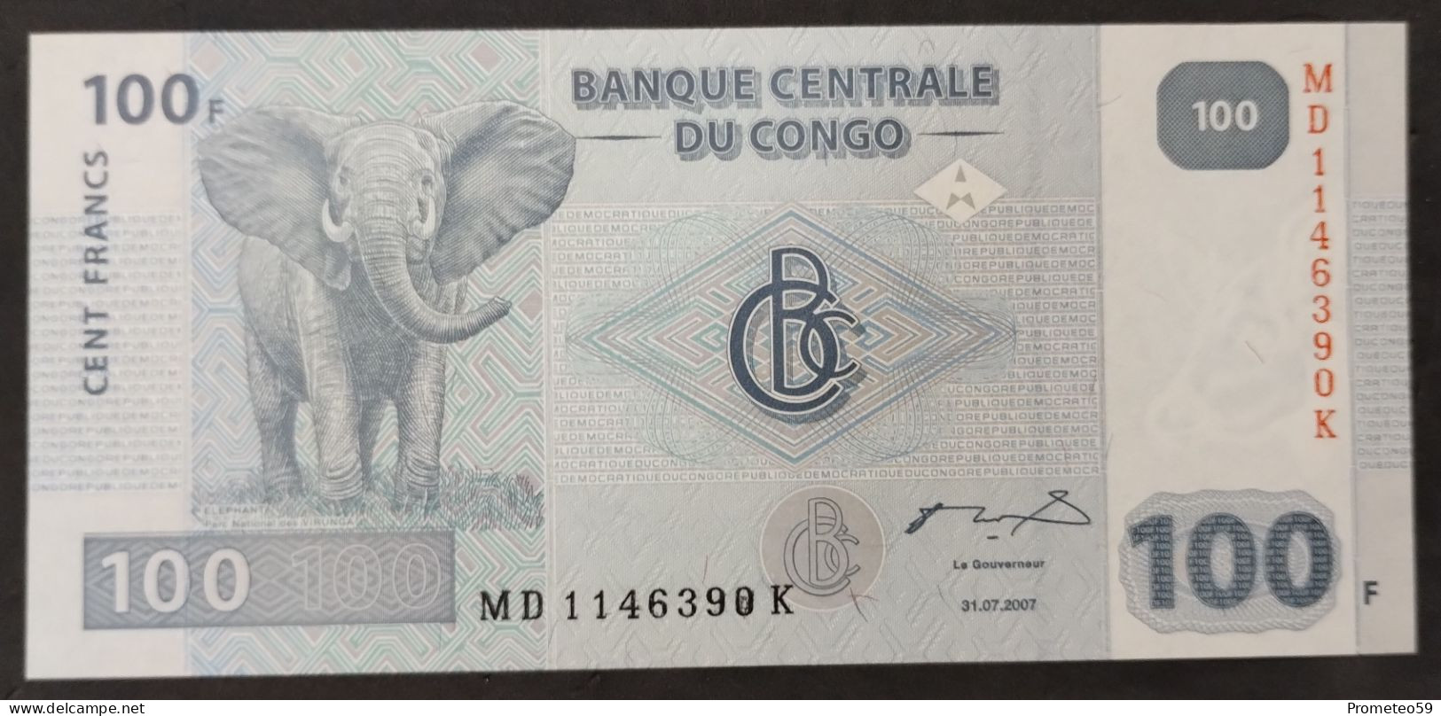 Congo República Democrática – Billete Banknote De 100 Francs – 2007 - Demokratische Republik Kongo & Zaire