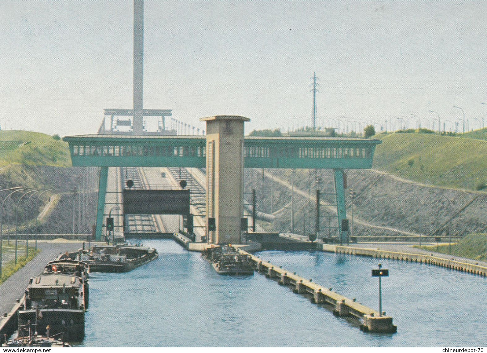 RONQUIERES  PLAN INCLINE    VUE GENERALE PRISE DE L AVAL - Braine-le-Comte