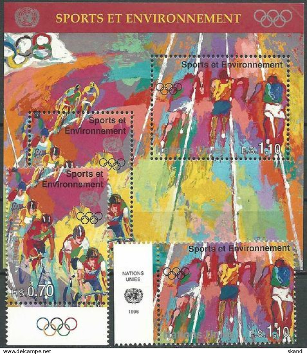 UNO GENF 1996 Mi-Nr. 297/98 + Block 8 ** MNH - Blokken & Velletjes