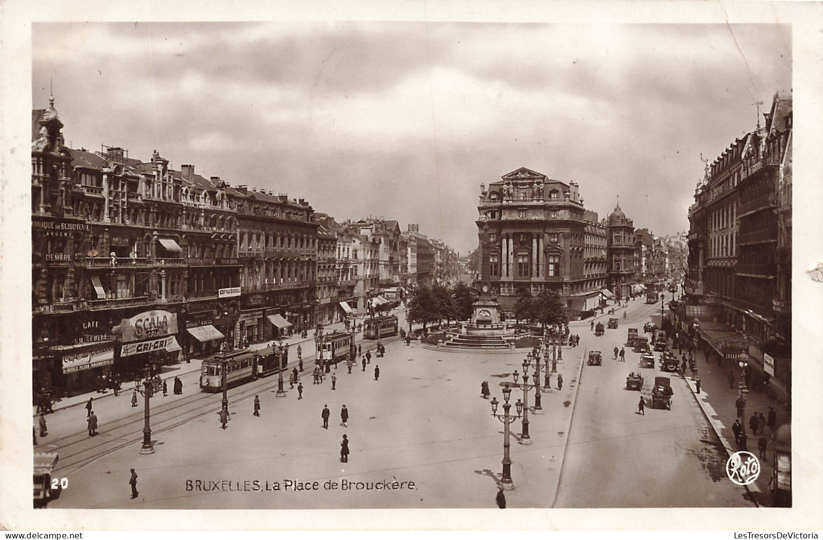 BELGIQUE - Bruxelles - La Place De Brouckère - Carte Postale Ancienne - Places, Squares