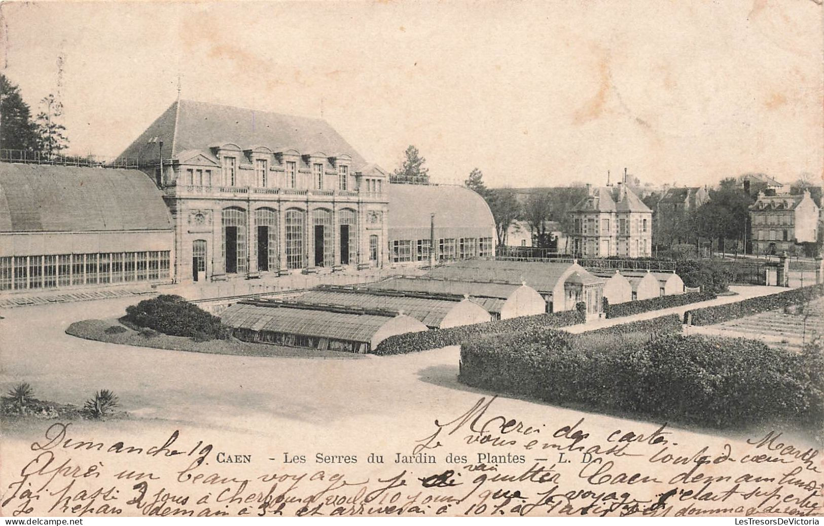 FRANCE - Caen - Les Serres Du Jardin Des Plantes - L.D - Carte Postale Ancienne - Caen