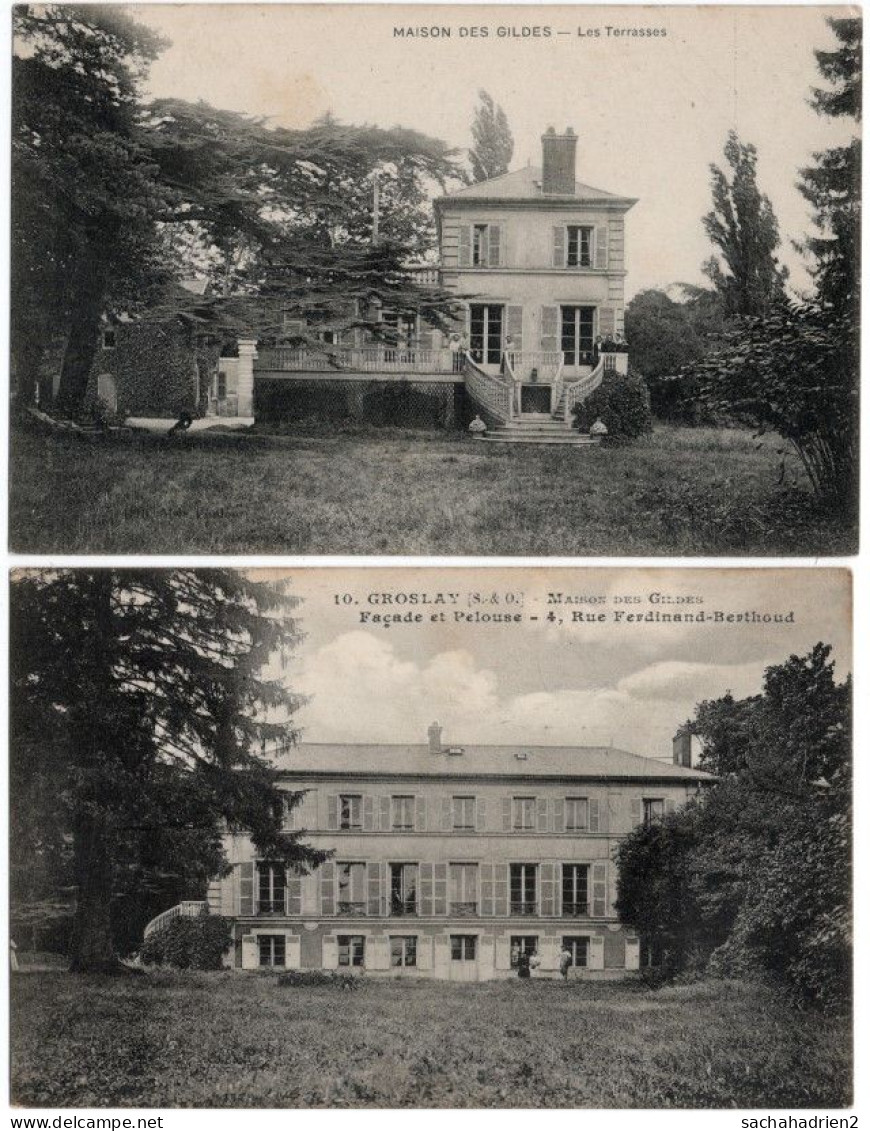 95. GROSLAY. Maison Des Gildes. 2 Cartes - Groslay