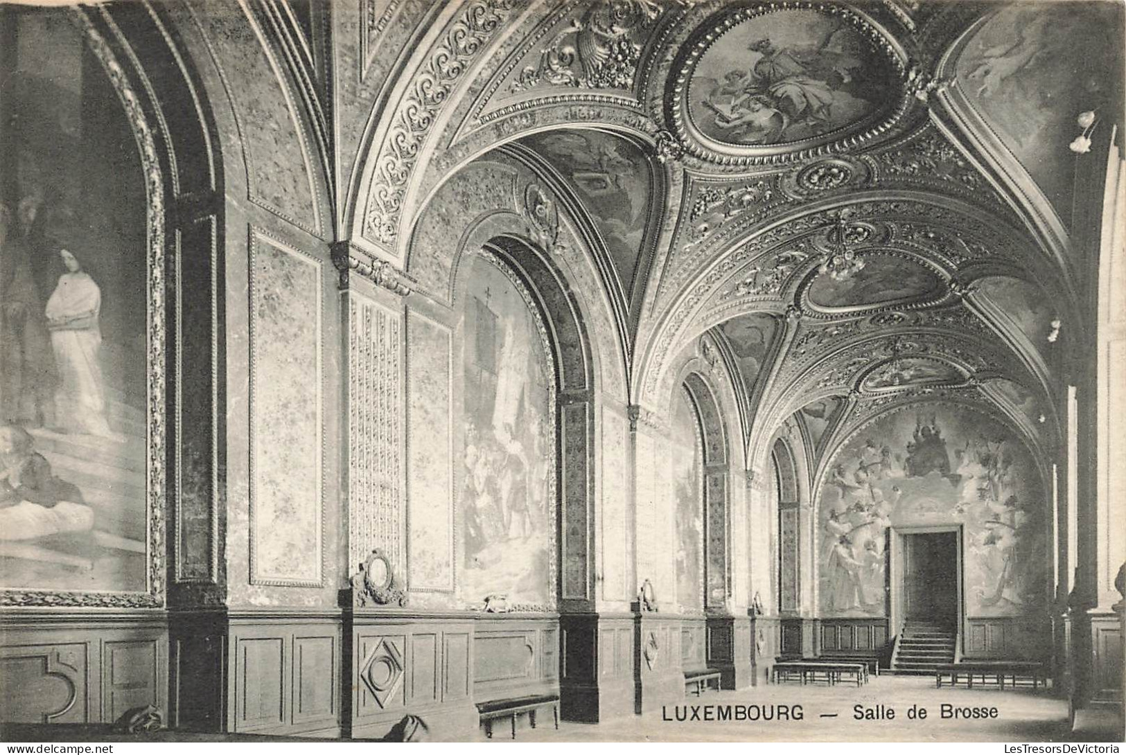 LUXEMBOURG - Luxembourg Ville - Salle De Brosse - Carte Postale Ancienne - Pariser Métro, Bahnhöfe