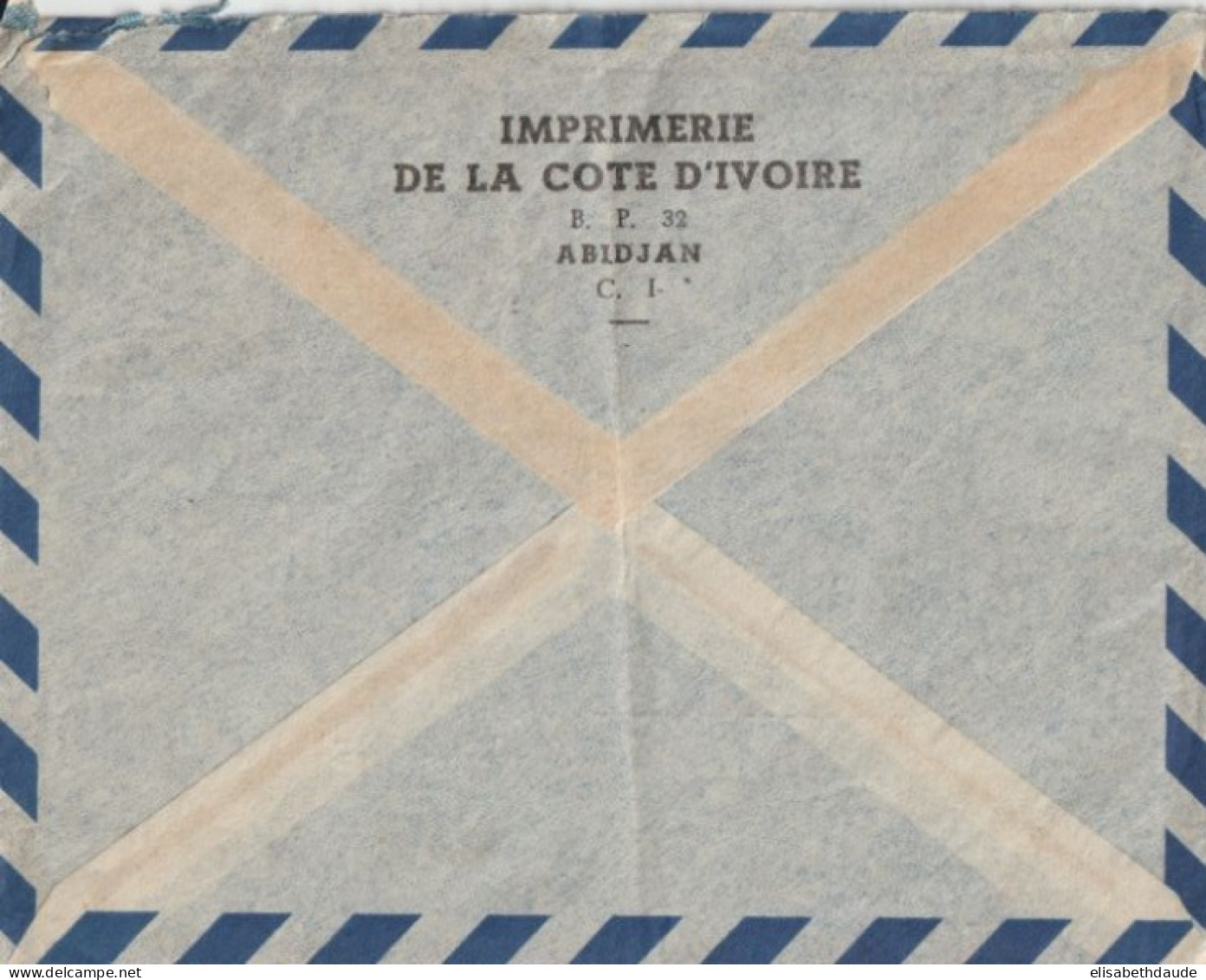 1952 - AOF / COTE D'IVOIRE ! EMISSION De LONDRES 15F SEUL Sur LETTRE ! Par AVION De ABIDJAN =>  NICE - Briefe U. Dokumente