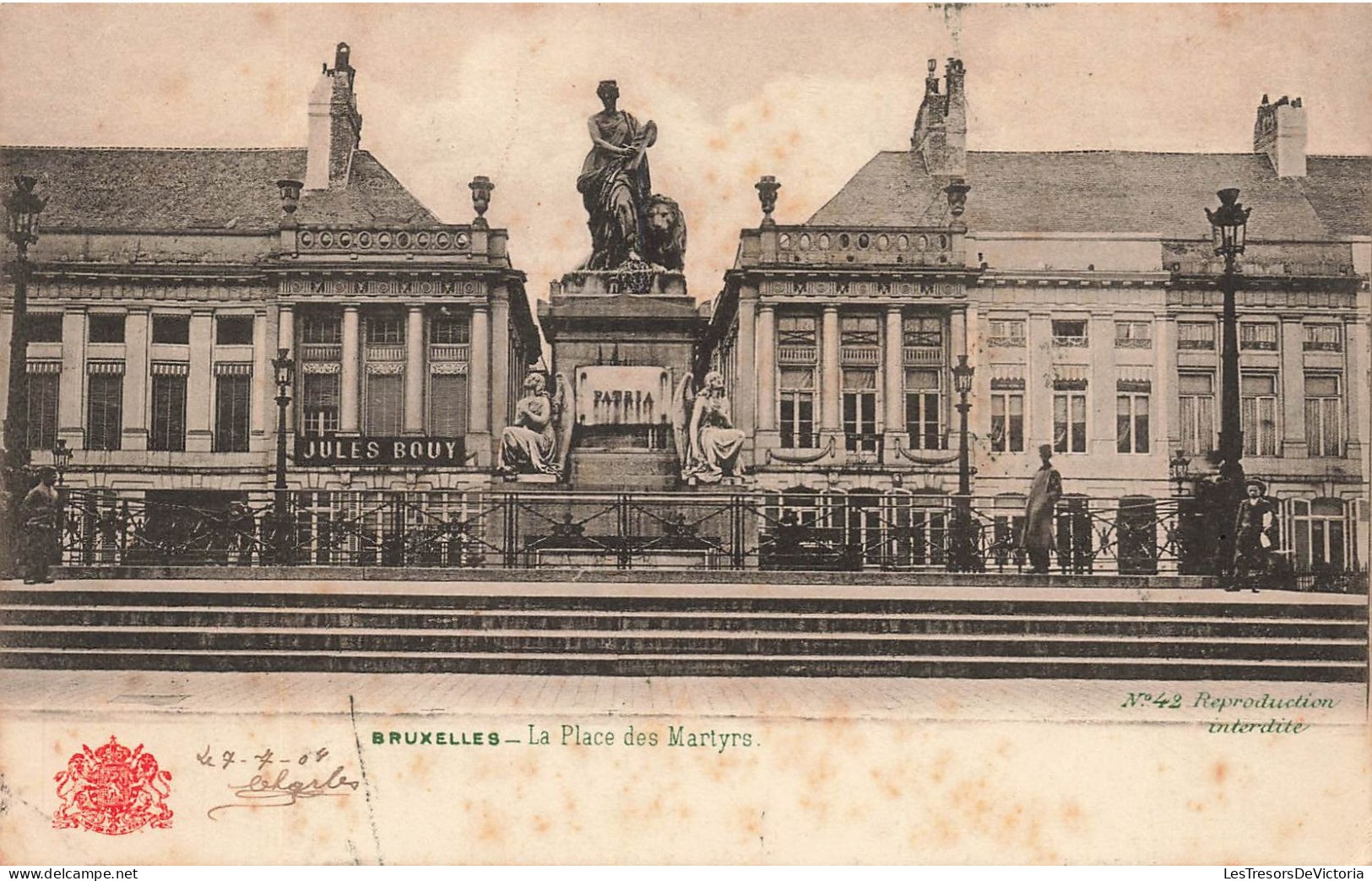 BELGIQUE - Bruxelles - La Place Des Martyrs - Carte Postale Ancienne - Squares