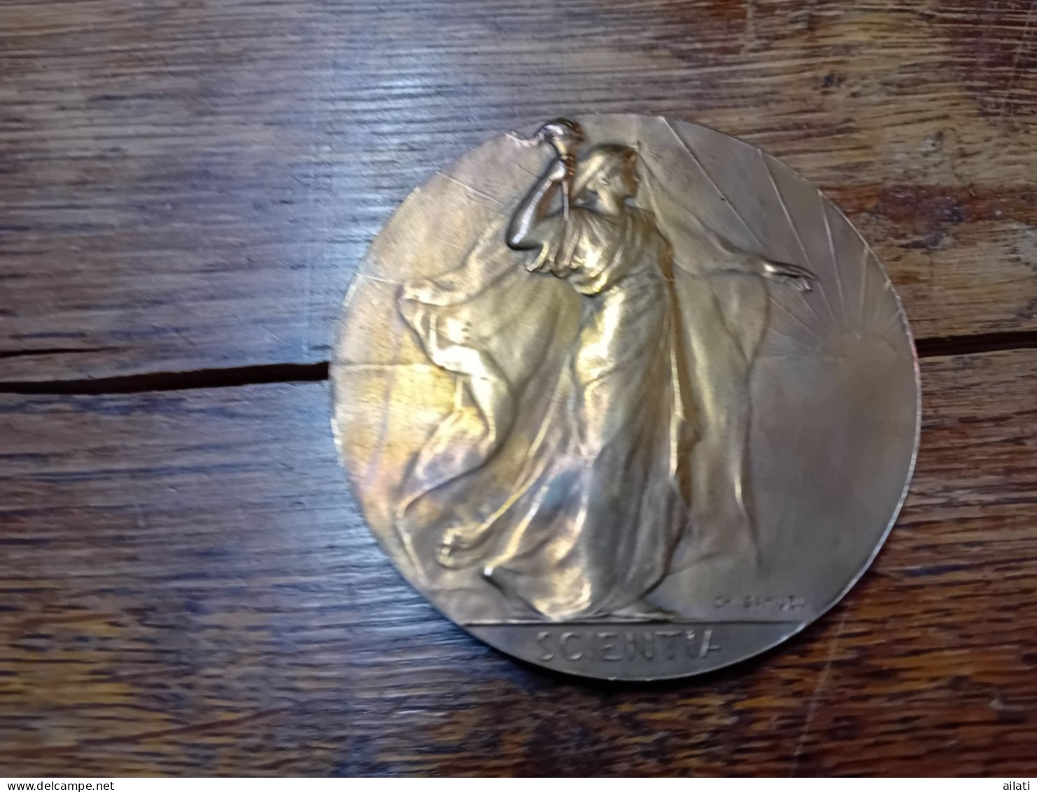 Une Medaille Belges Leoplod II - Monarchia / Nobiltà