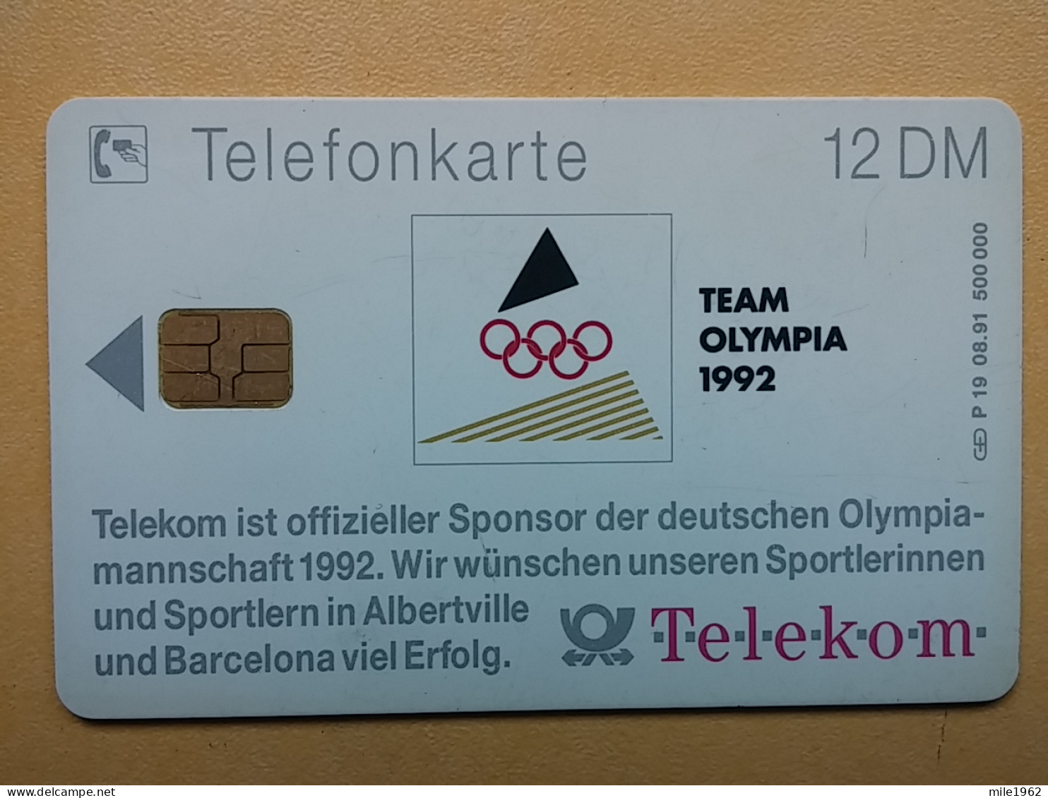 T-225 - TELECARD, PHONECARD GERMANY,  SPORT,  SWIMMING, OLYMPIC GAMES 1992 - Other & Unclassified