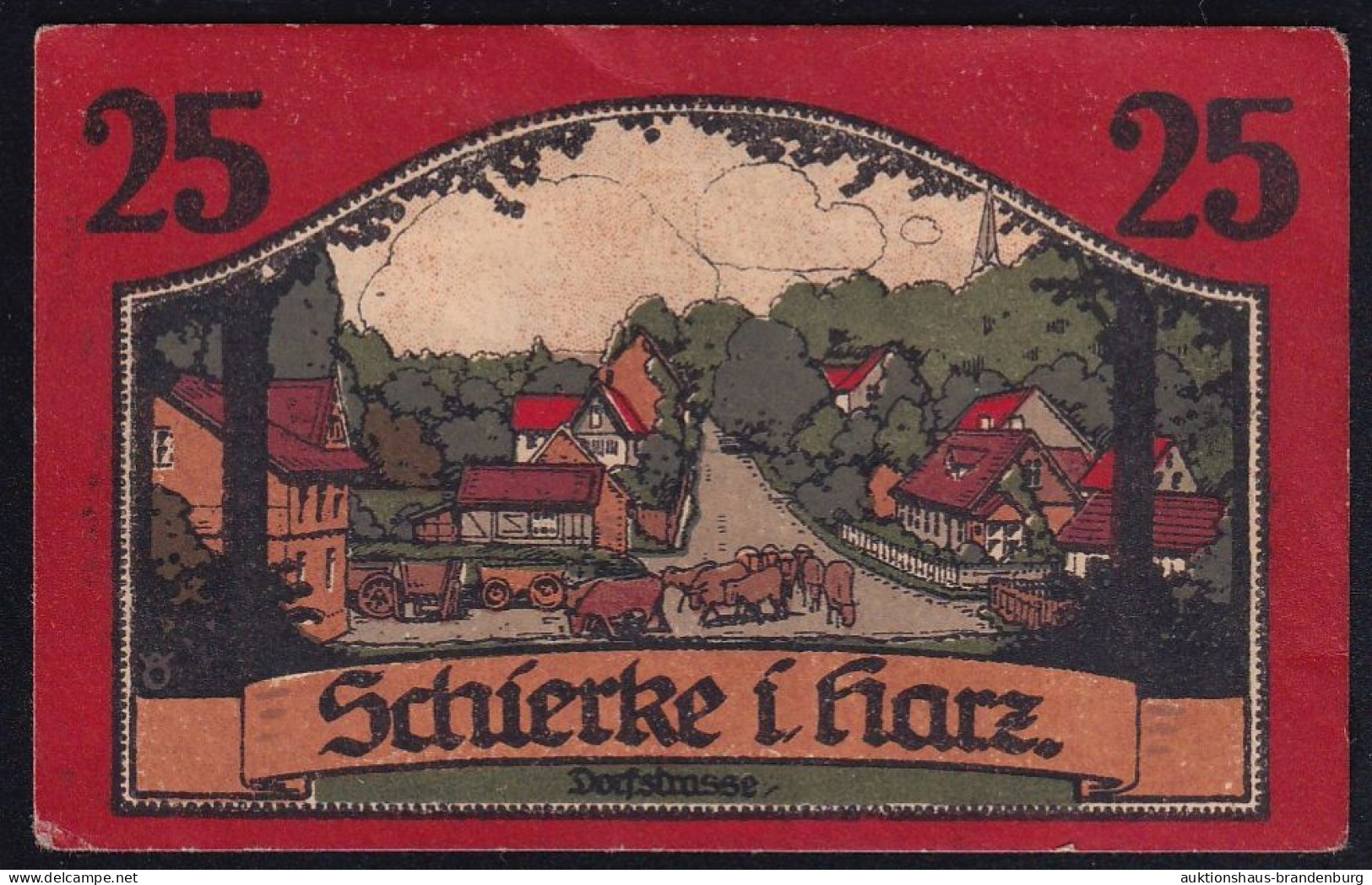 Schierke Im Harz: 25 Pfennig 1.4.1921 - Ohne KN - Collections
