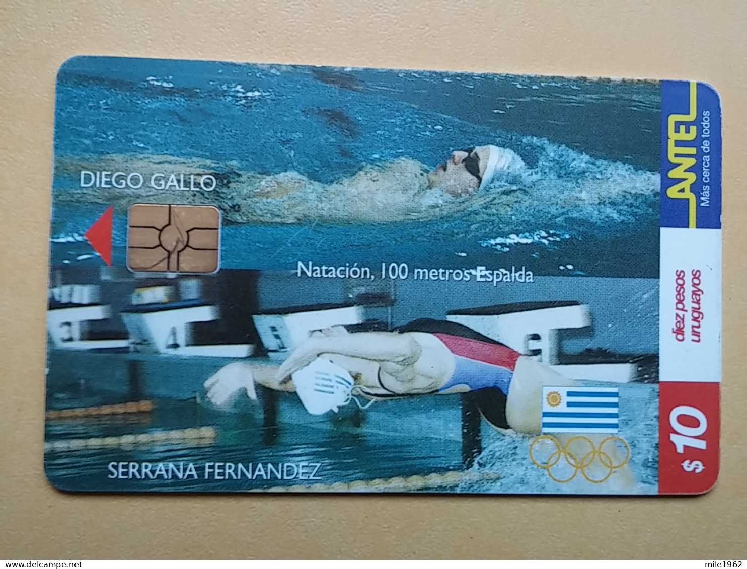 T-225 - TELECARD, PHONECARD URUGUAY, SWIMMING SPORT, SERRANA FERNANDEZ - Uruguay