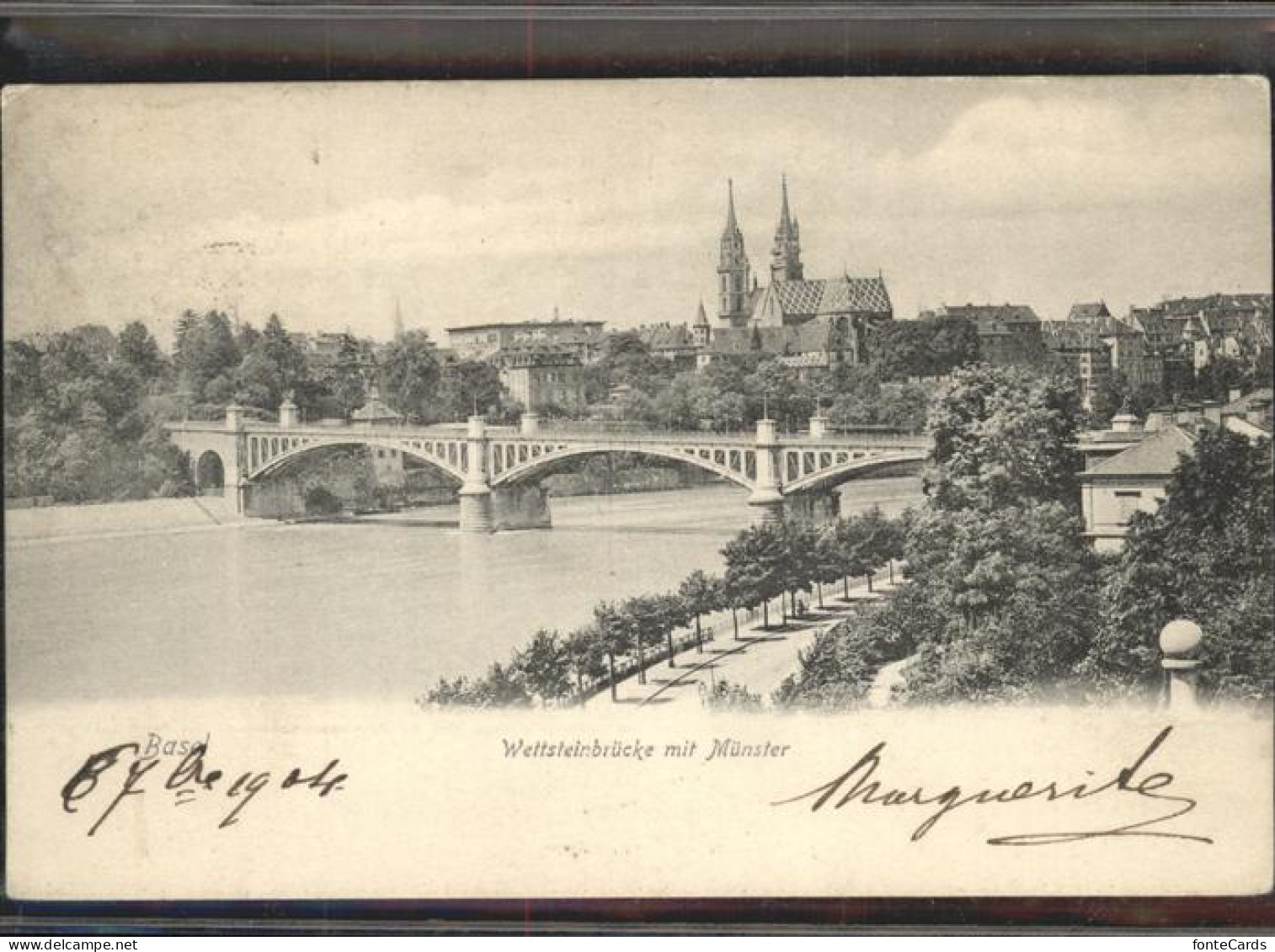 11298684 Basel BS Wettsteinbruecke Muenster Basel - Sonstige & Ohne Zuordnung