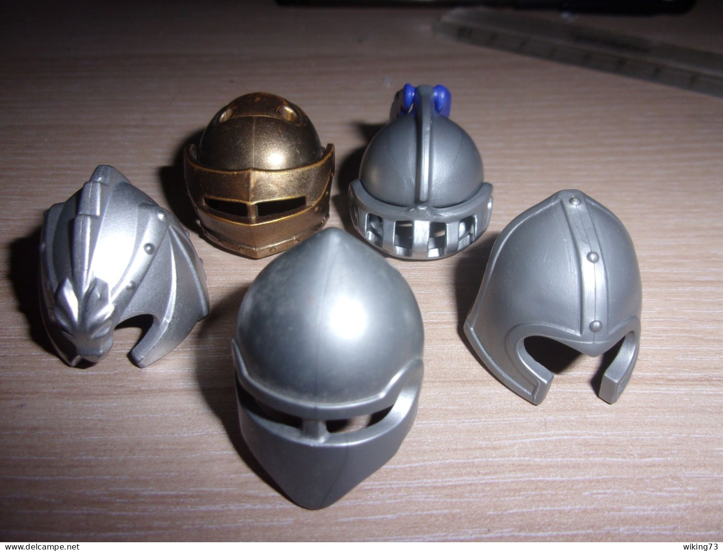 Lot De Casques Playmobil - Moyen Age - Chevaliers - Pièce Détachées - Vintage - Playmobil