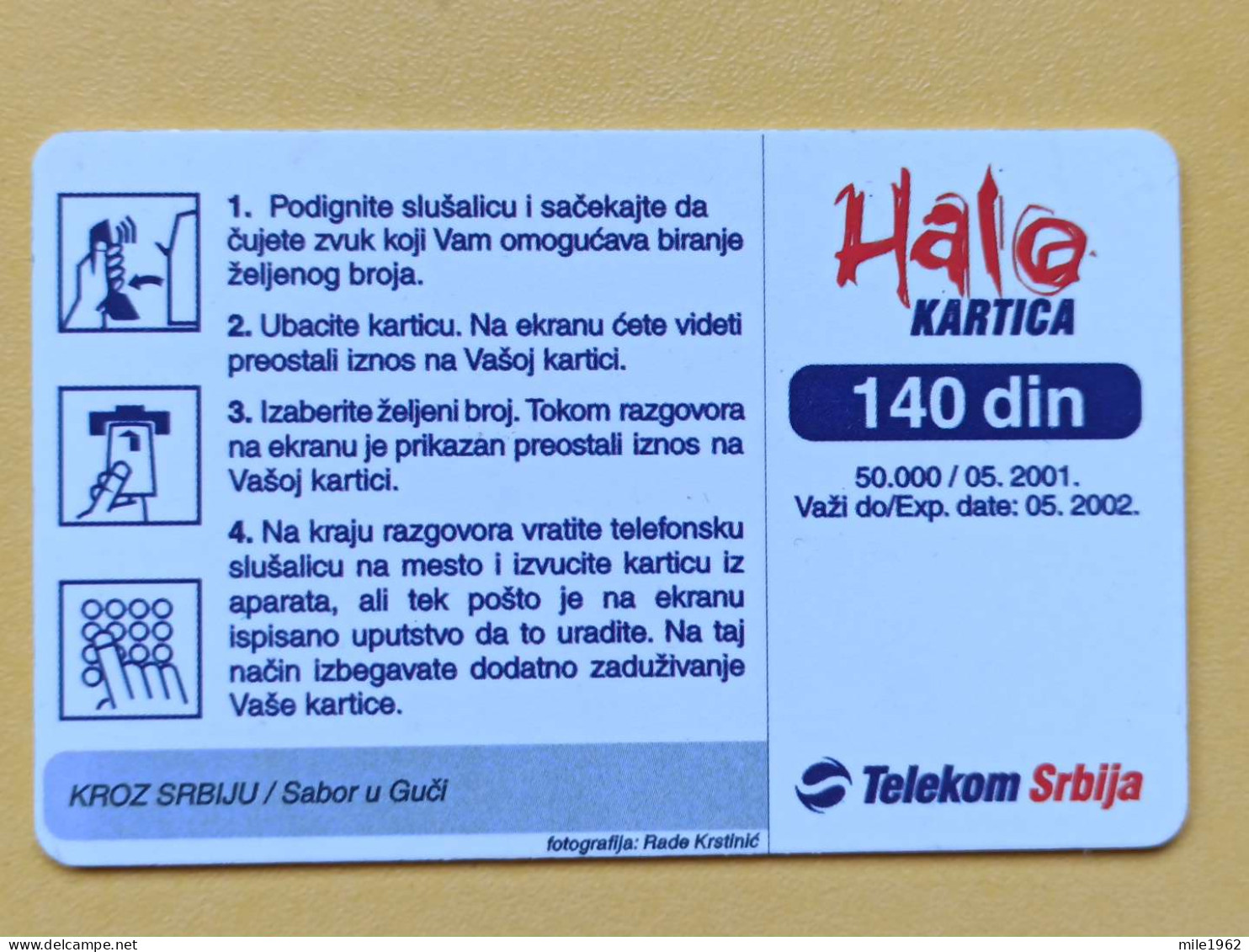 T-241 - SERBIA, TELECARD, PHONECARD, FOLKLORE - Autres - Europe