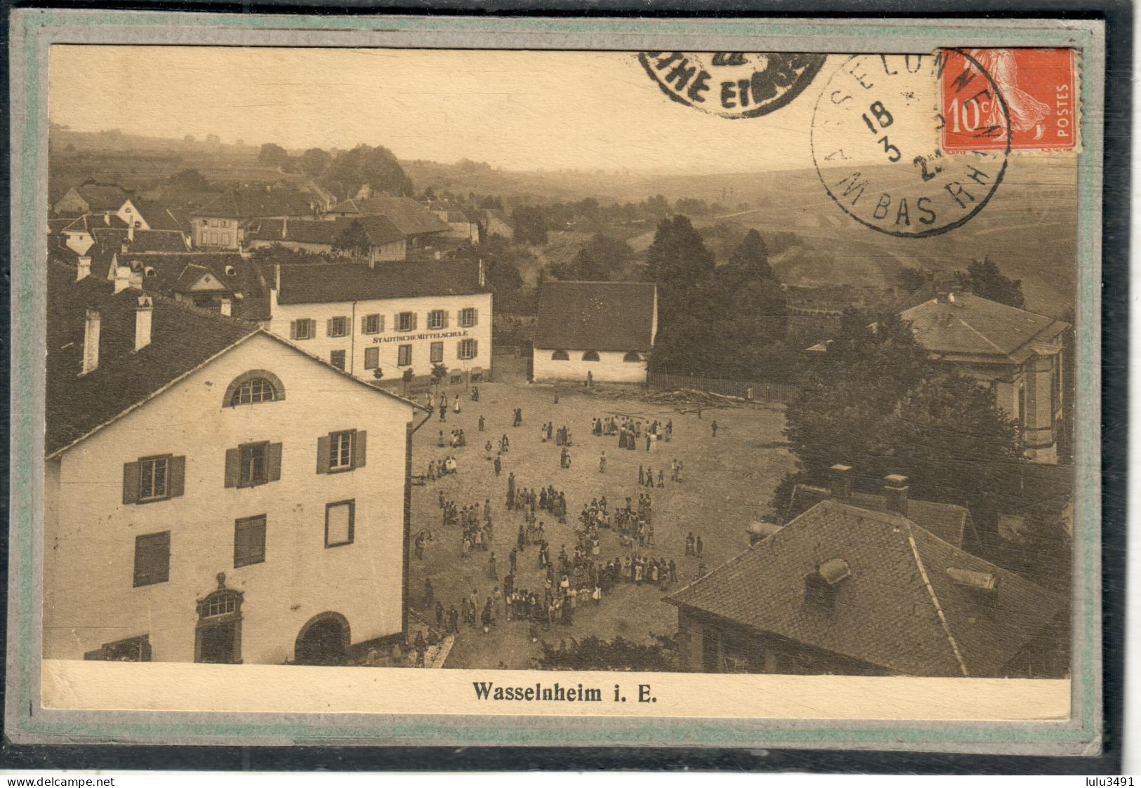 CPA - WASSELONNE (67) - Aspect Du Quartier De L'Ecole Et De La Cour De Récréation En 1927 - Wasselonne