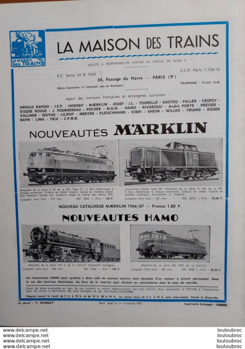 LOCO REVUE N°270 DE 1967 AMATEURS DE CHEMINS DE FER ET DE MODELISME PARFAIT ETAT - Trains