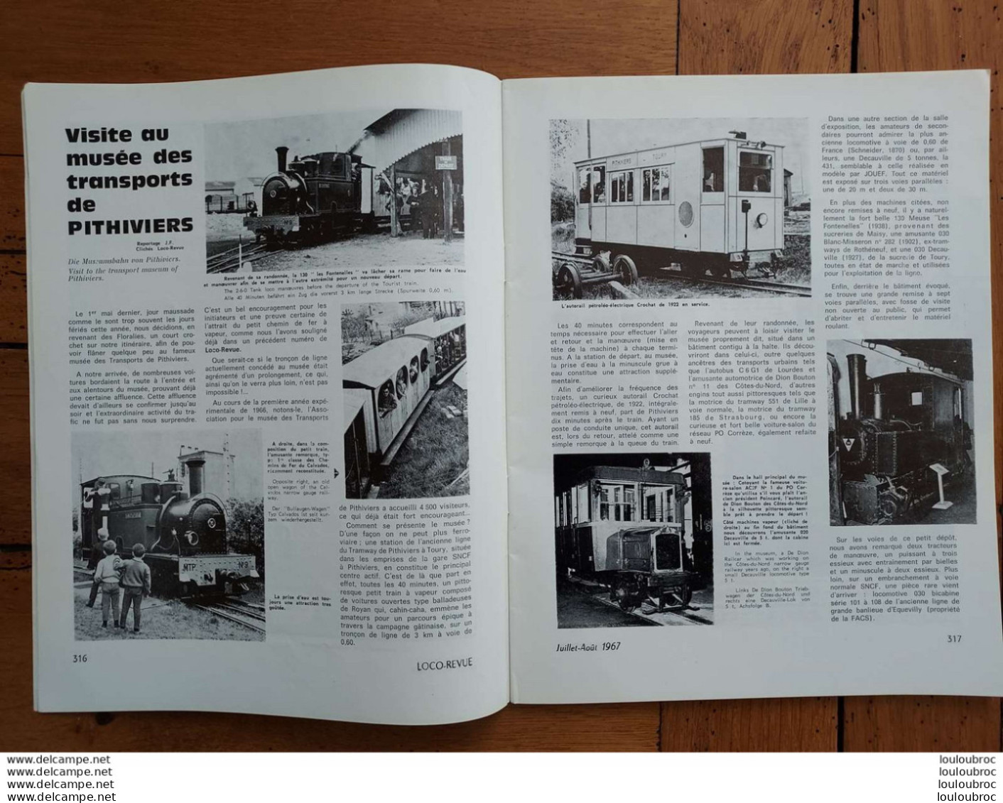 LOCO REVUE N°275 DE 1967 AMATEURS DE CHEMINS DE FER ET DE MODELISME PARFAIT ETAT - Trains