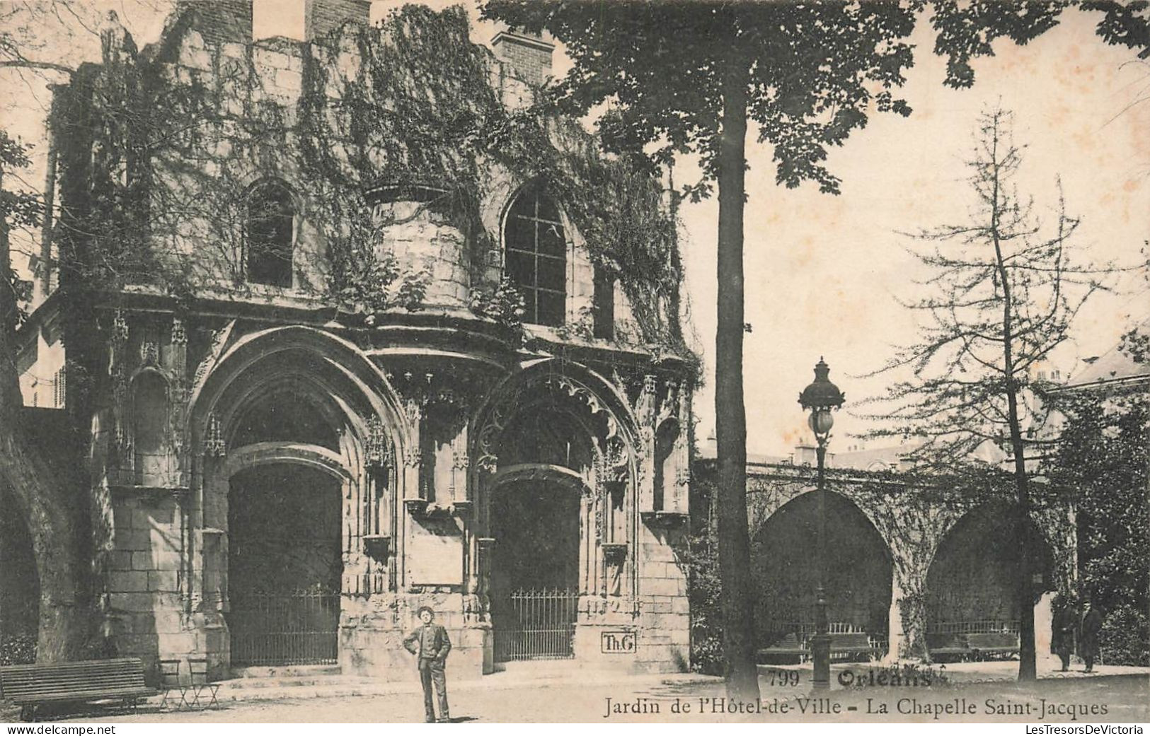 FRANCE - Orléans - Jardin De L'hôtel De Ville - La Chapelle Saint Jacques - Carte Postale Ancienne - Orleans