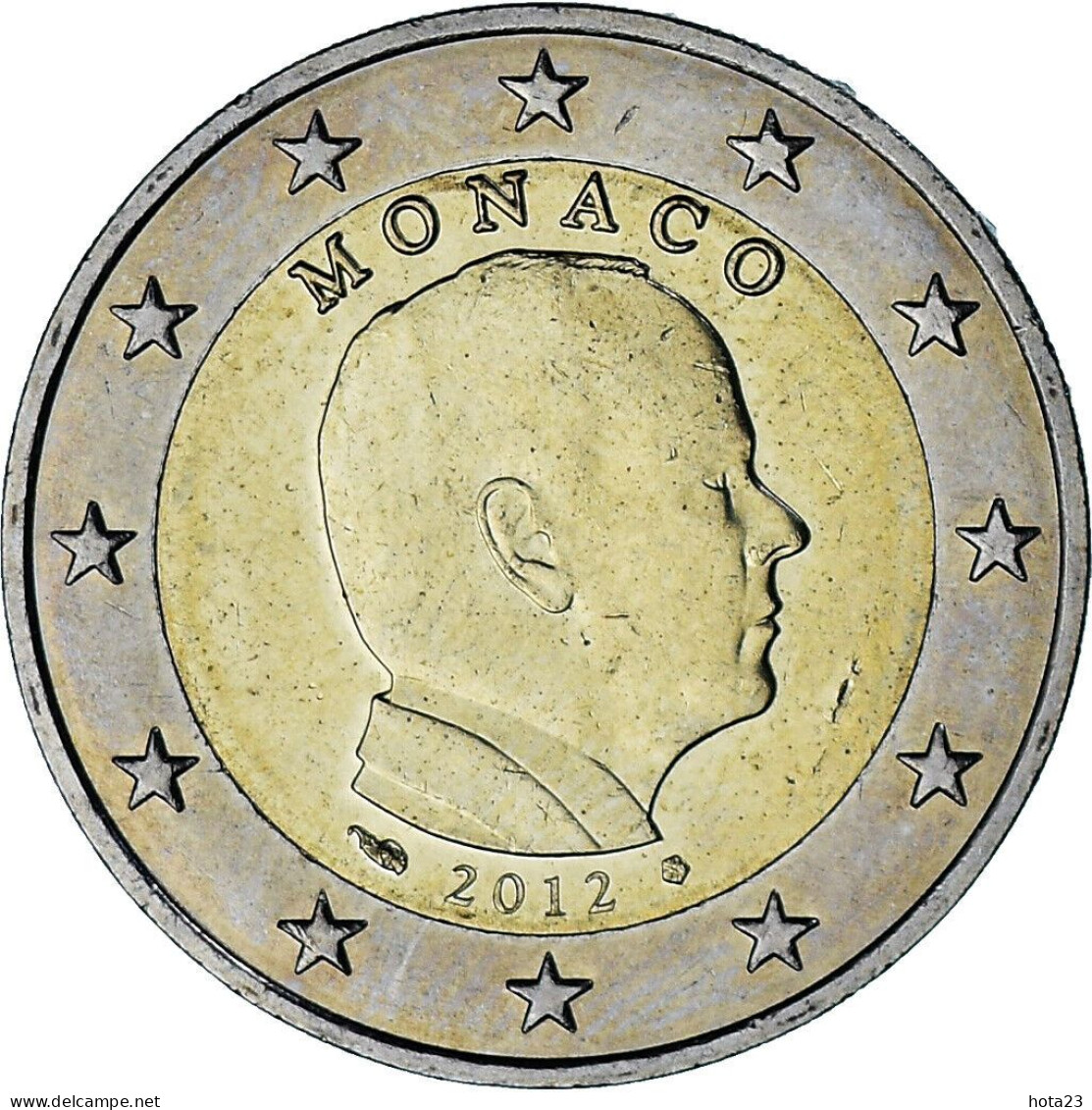 Monako  2  EURO   2012. EIRO  COIN Unc - Mónaco