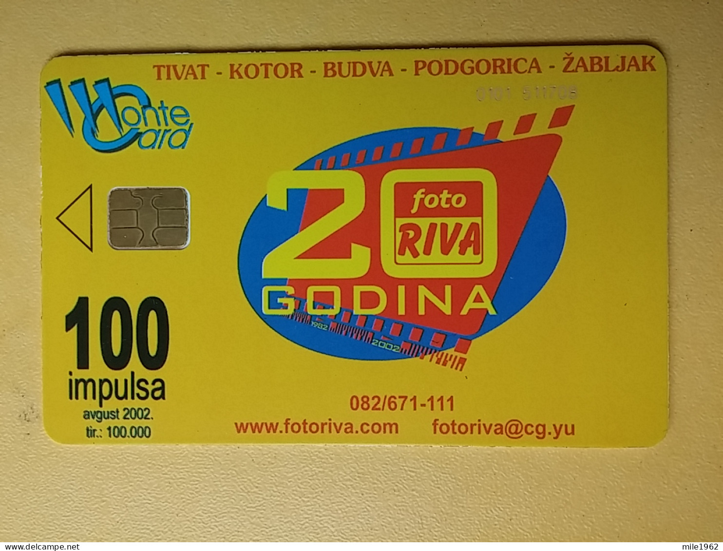 T-244 - MONTENEGRO, TELECARD, PHONECARD, YUGOSLAVIA - Montenegro