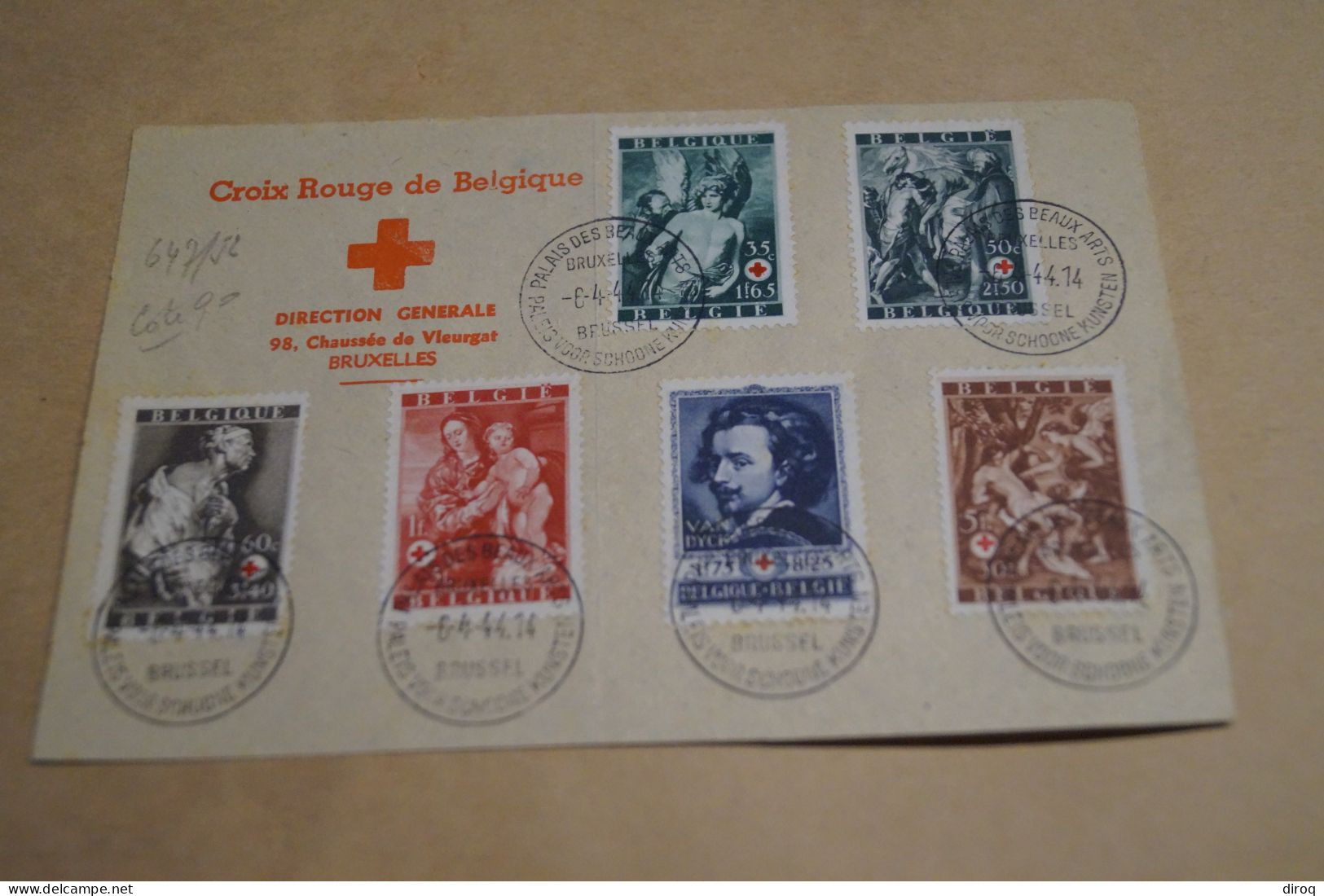 Belle Série Croix Rouge,6 Timbres,647 à 652,année 1944 - Otros & Sin Clasificación