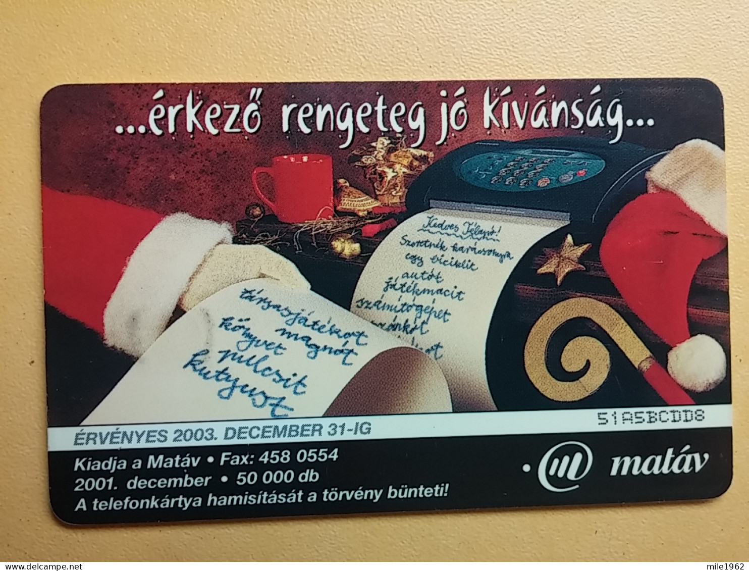 T-244 - TELECARD, PHONECARD, HUNGARY, SANTA CLAUS - Hongrie