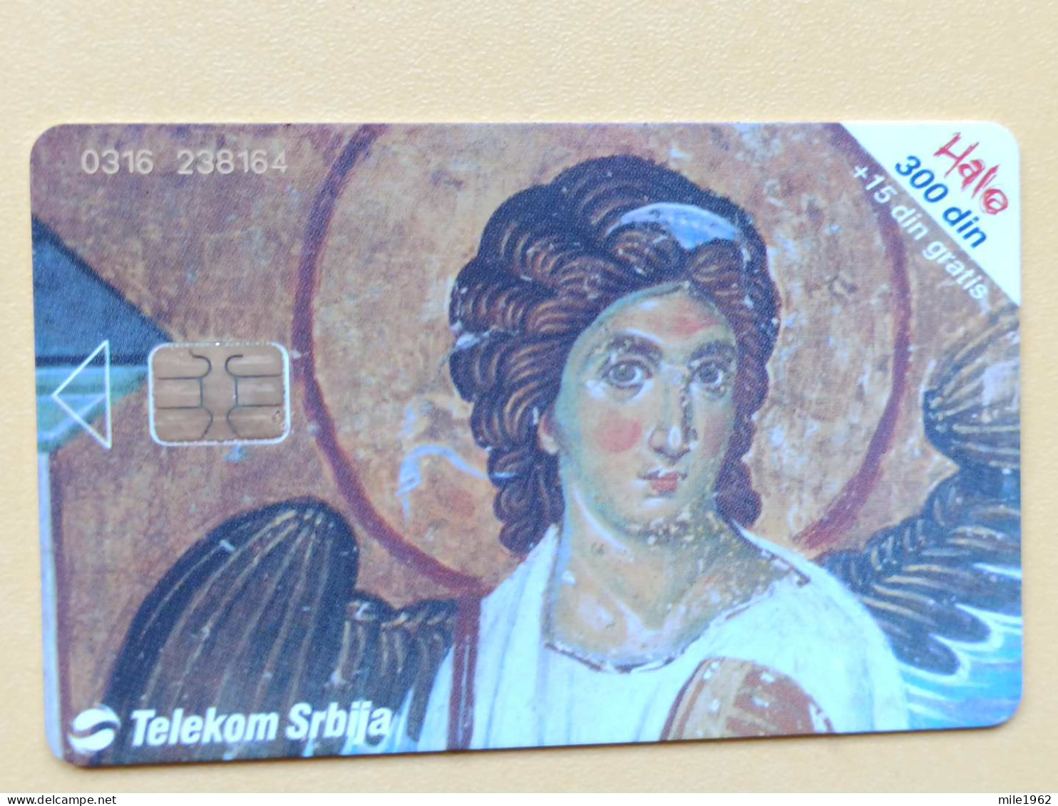 T-243 - SERBIA, TELECARD, PHONECARD, MONASTERY MILESEVA, ANGEL, ANGE - Other - Europe