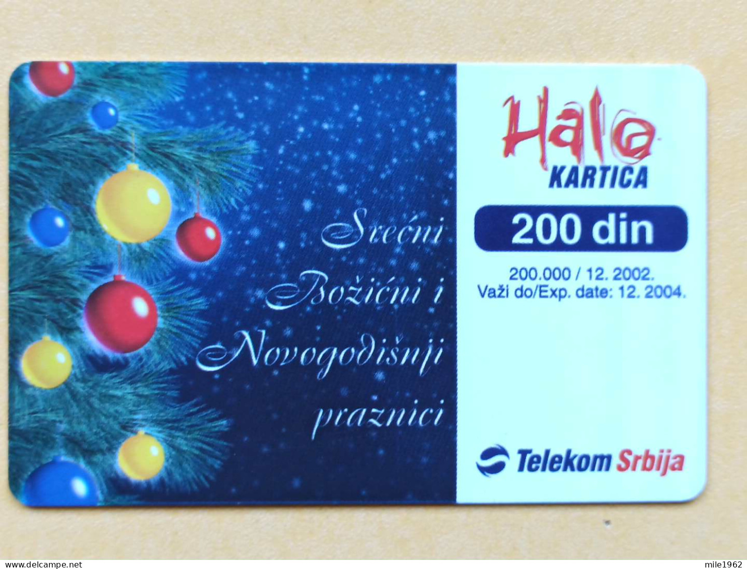 T-243 - SERBIA, TELECARD, PHONECARD, NOUVELLE ANNÉE, NEW YEAR - Autres - Europe