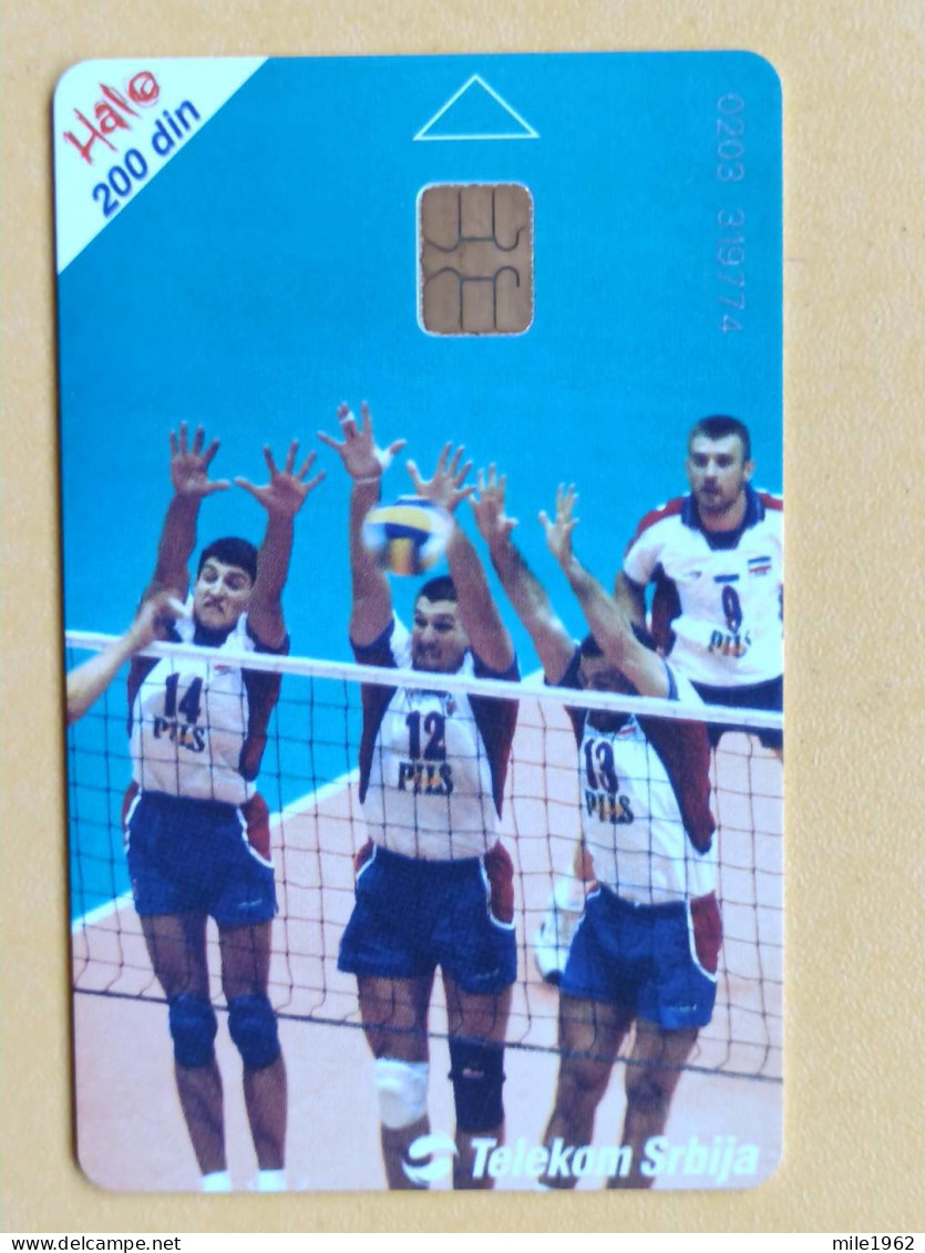 T-243 - SERBIA, TELECARD, PHONECARD, SPORT, VOLLEYBALL - Autres - Europe