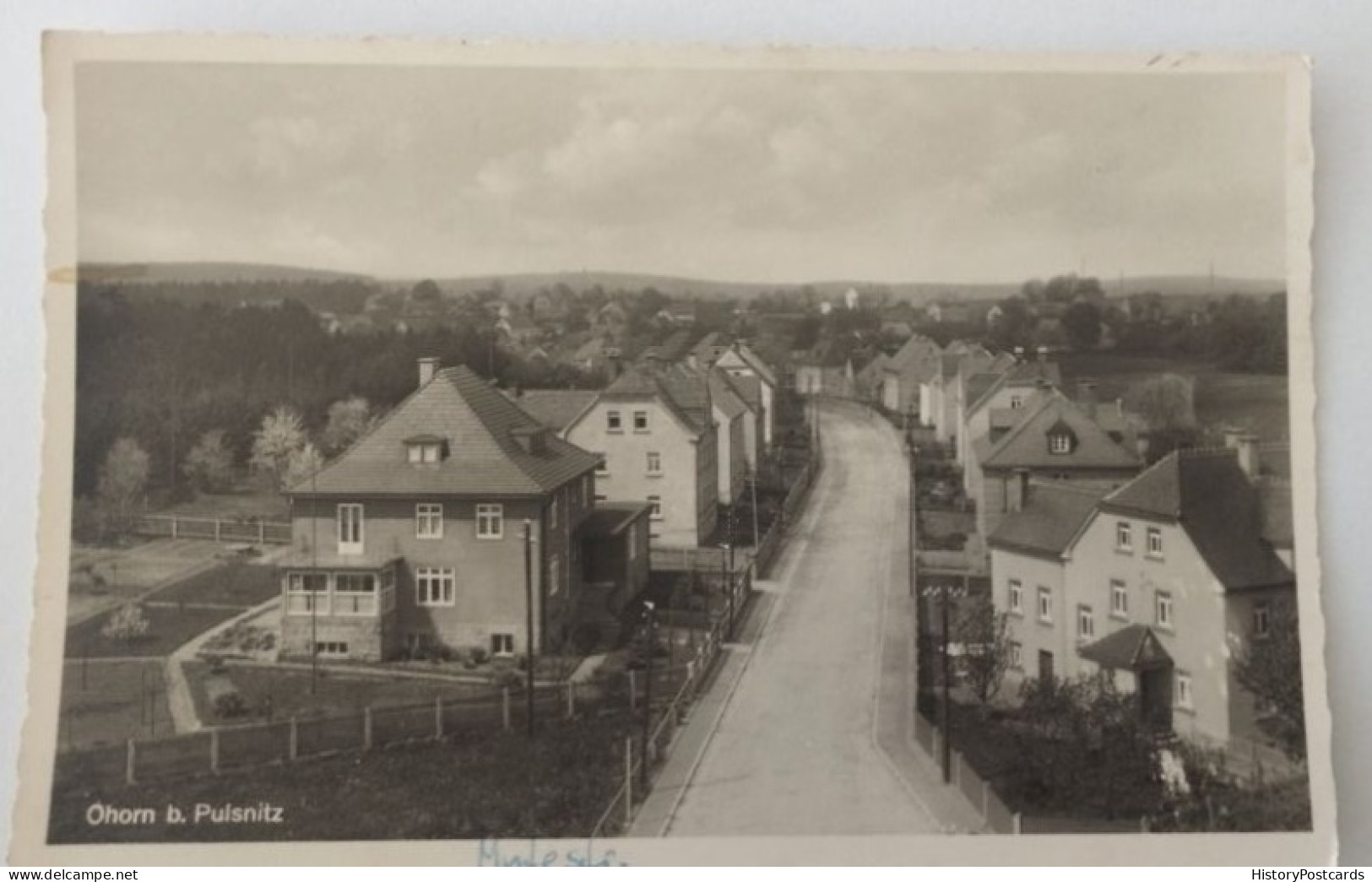 Oborn Bei Pulsnitz, Mutestraße, Panorama, 1935 - Pulsnitz