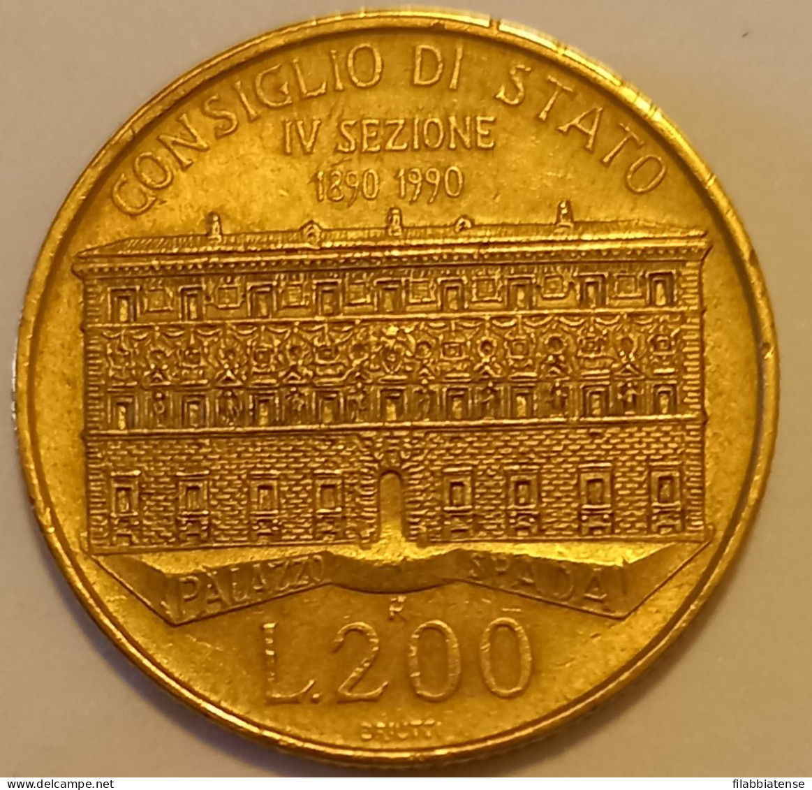 1990 - Italia 200 Lire Consiglio Di Stato   ------ - 200 Lire