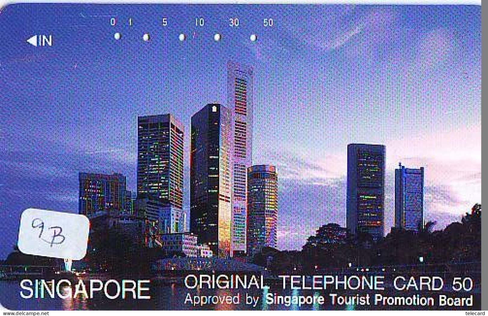 Telecarte SINGAPORE Reliée (9b) - Telefonkarte SINGAPORE Verbunden - Phonecard SINGAPORE Related - Japan - Paesaggi