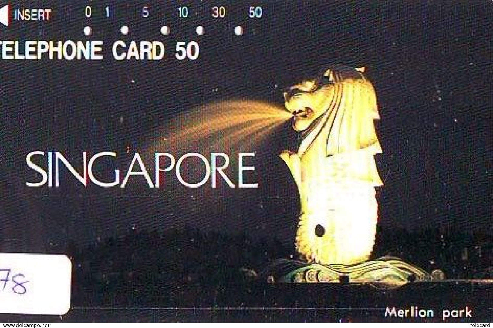 Telecarte SINGAPORE Reliée (78) - Telefonkarte SINGAPORE Verbunden - Phonecard SINGAPORE Related - Japan - Landschaften