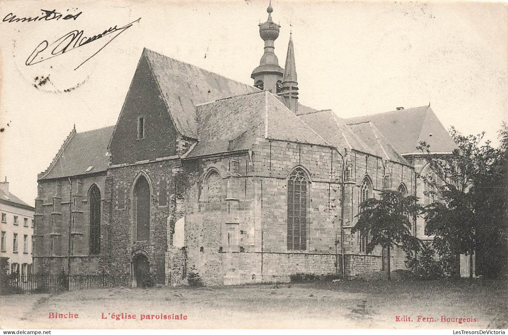 BELGIQUE - Binche - L'Eglise Paroissiale - Dos Non Divisé - Carte Postale Ancienne - Binche