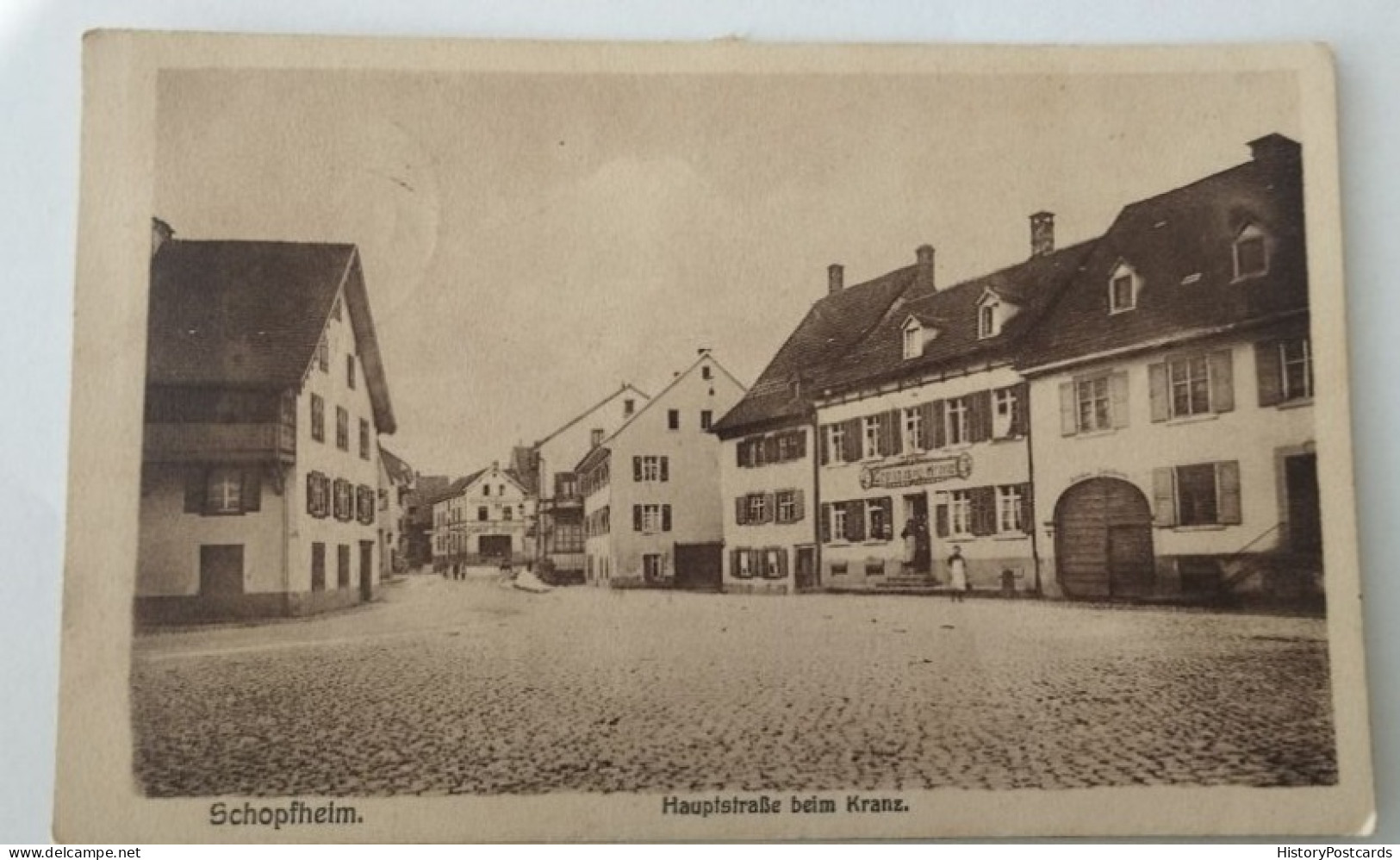 Schopfheim Im Wiesental , Hauptstraße Beim Kranz, 1926 - Pulsnitz